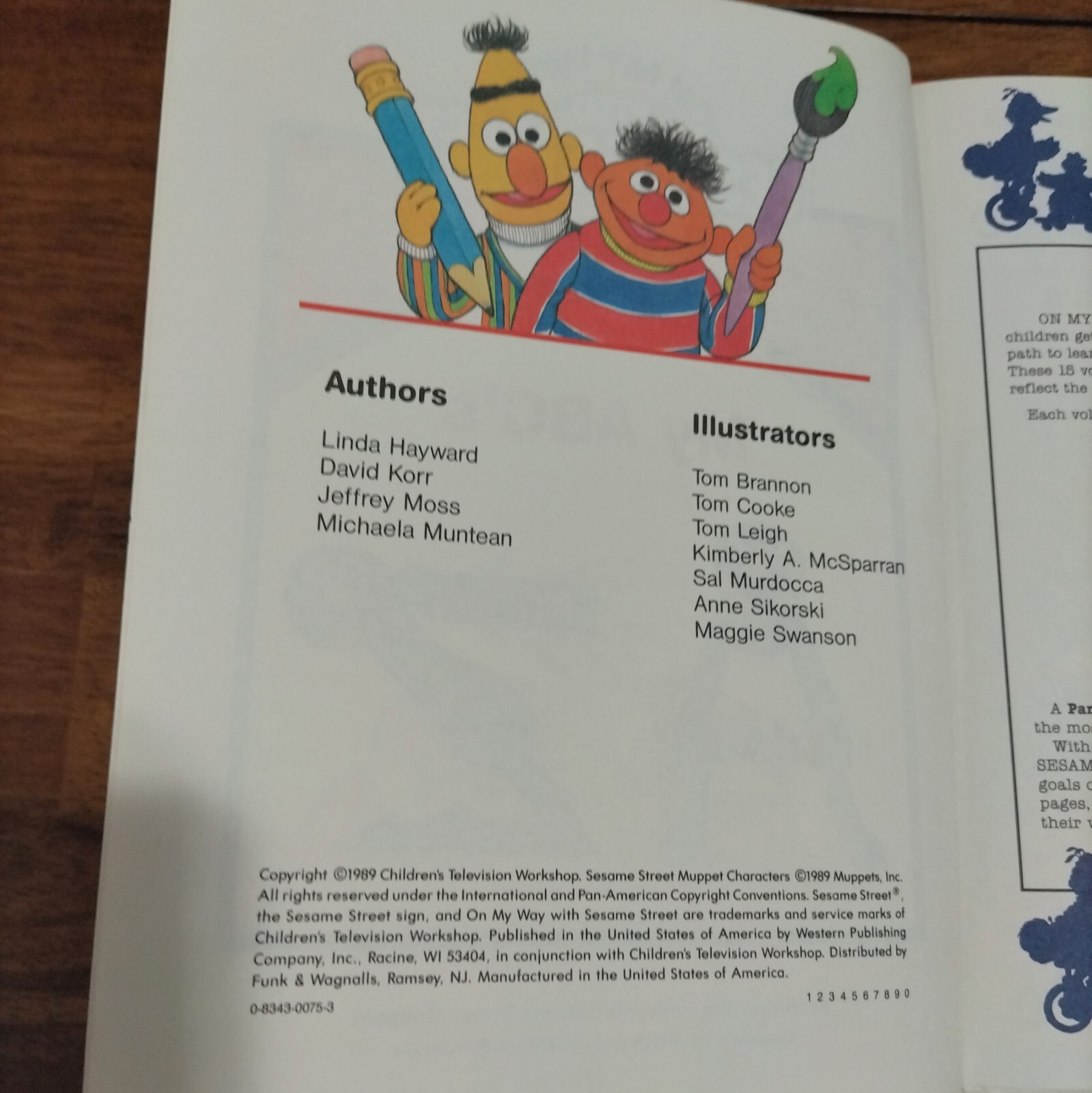 1989 Muppets, Inc., CTW Comp. 15 Volumn Set, “On My Way With Sesame Street”, USA