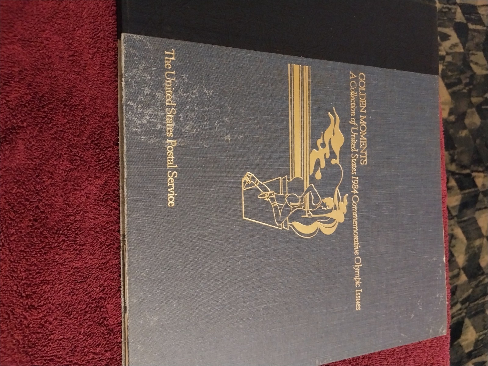1984 Olympics Golden Moments Commemorative Stamp Album/Book. Empty. See Pics.