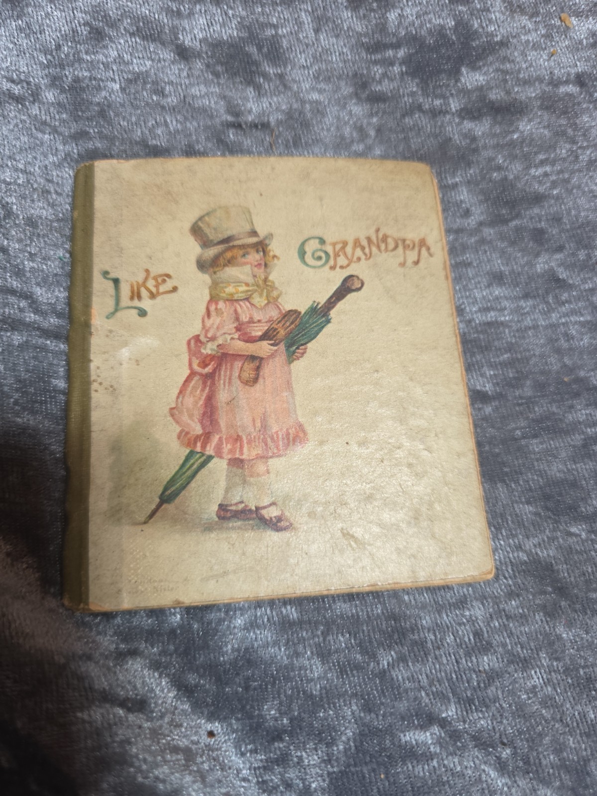 “Like Grandpa” 1886 by Ernest Nister Mini Book