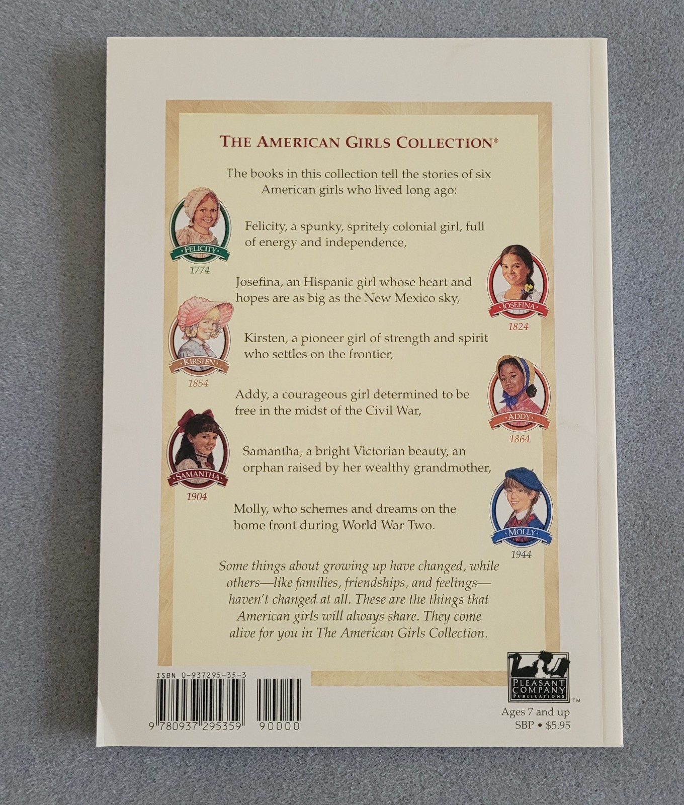 PLEASANT COMPANY American Girl Collection SAMANTHA Book 1-5 by Valerie Trip-1998