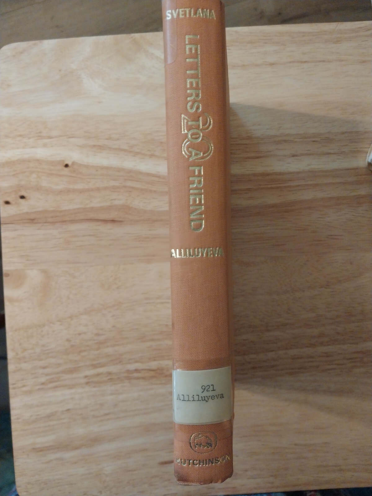 Twenty Letters to a Friend by Svetlana Alliluyeva (1967, Hardcover)