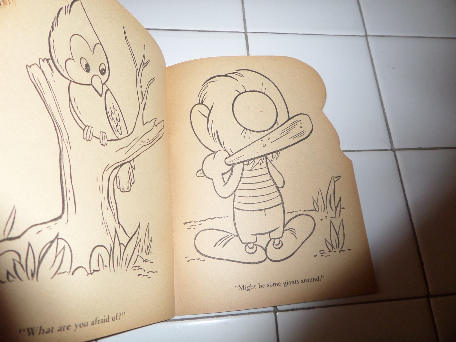 Cork Coloring Book,The Little People,1953(VINTAGE Softcover/Unused)