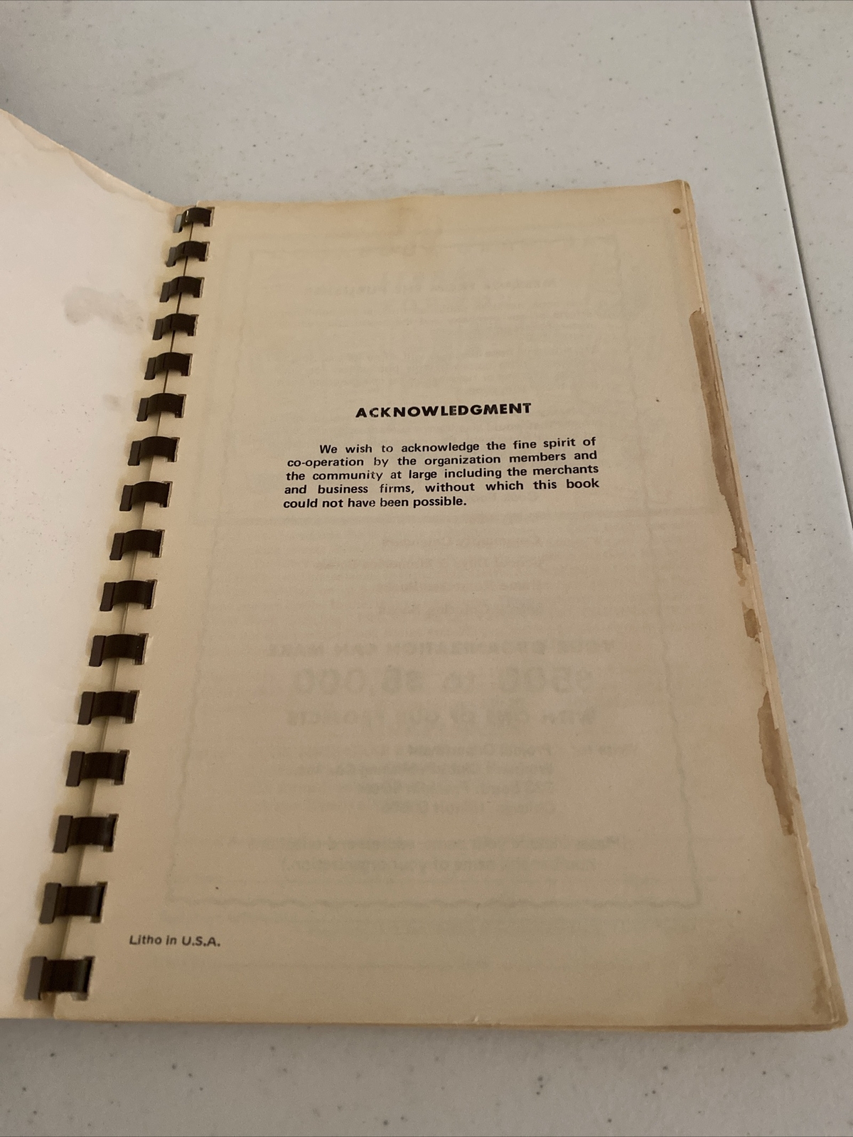 Vintage Church Cookbook Guymon Oklahoma Cherished Recipes Pie Crust Desserts ++