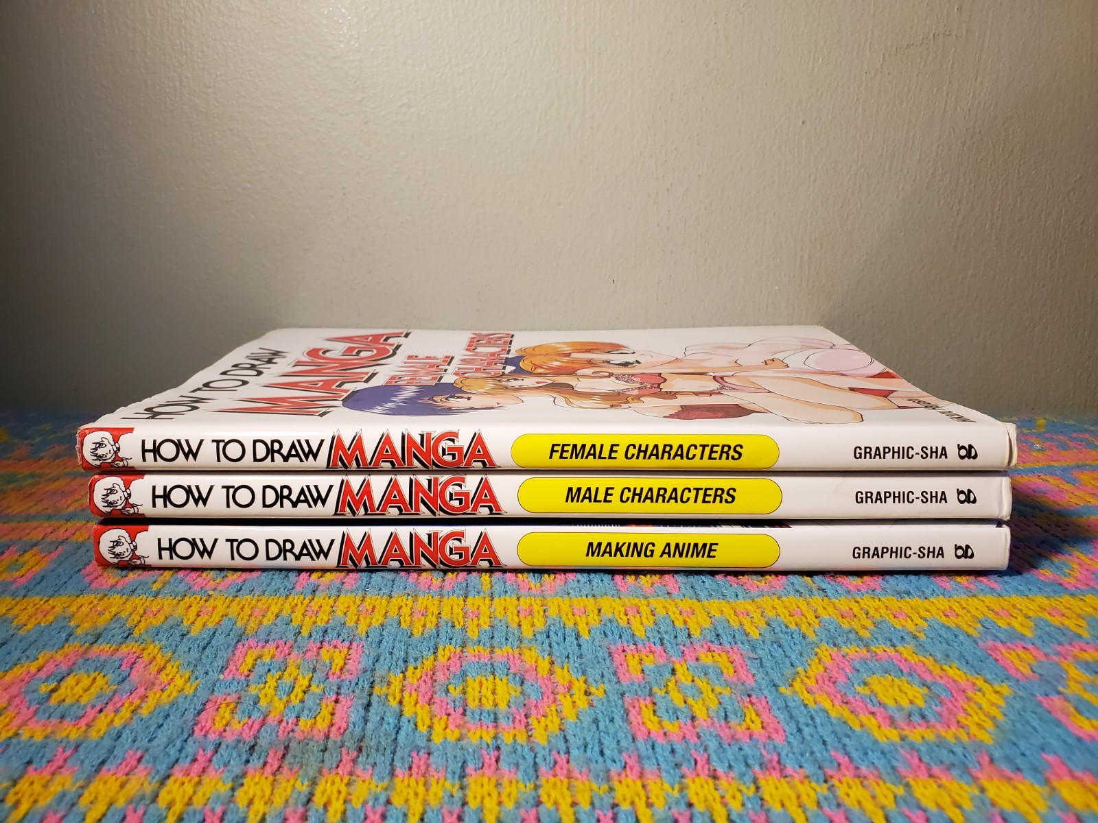 How To Draw MANGA (3 Book Lot) Female & Male Characters Making Anime Art Drawing