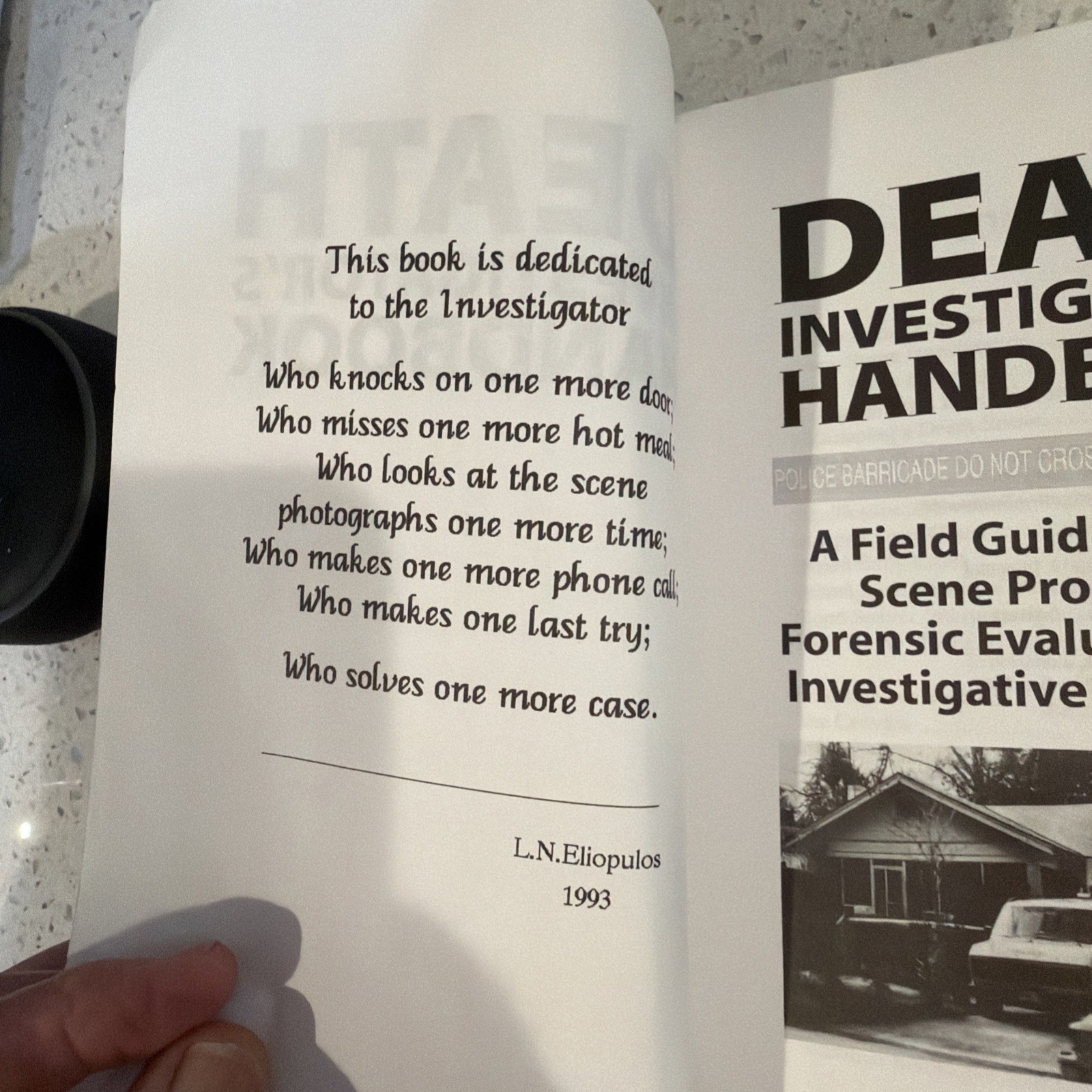 Death Investigator s Handbook: A Field Guide To Crime Scene Processing. SALE