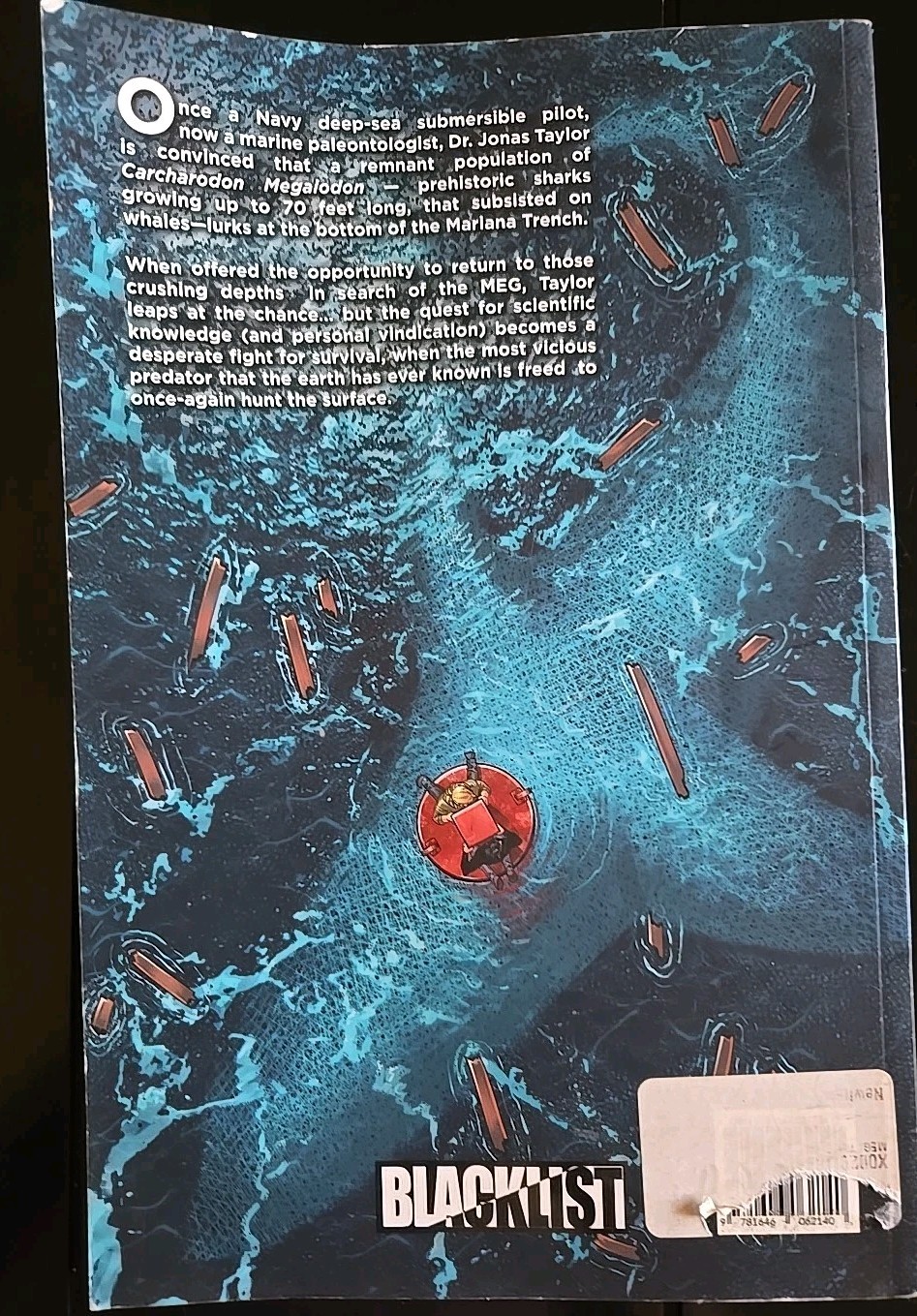 The Meg Graphic Novel Steve Alten Rare TPB Comic Book Megalodon 2019 BLACKLIST