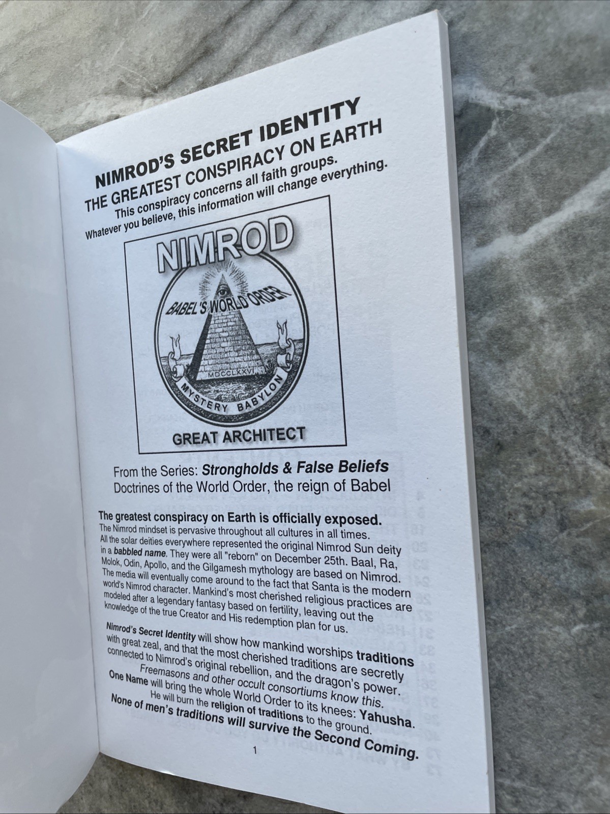 Nimrod’s Secret Identity The Greatest Conspiracy On Earth Lew White