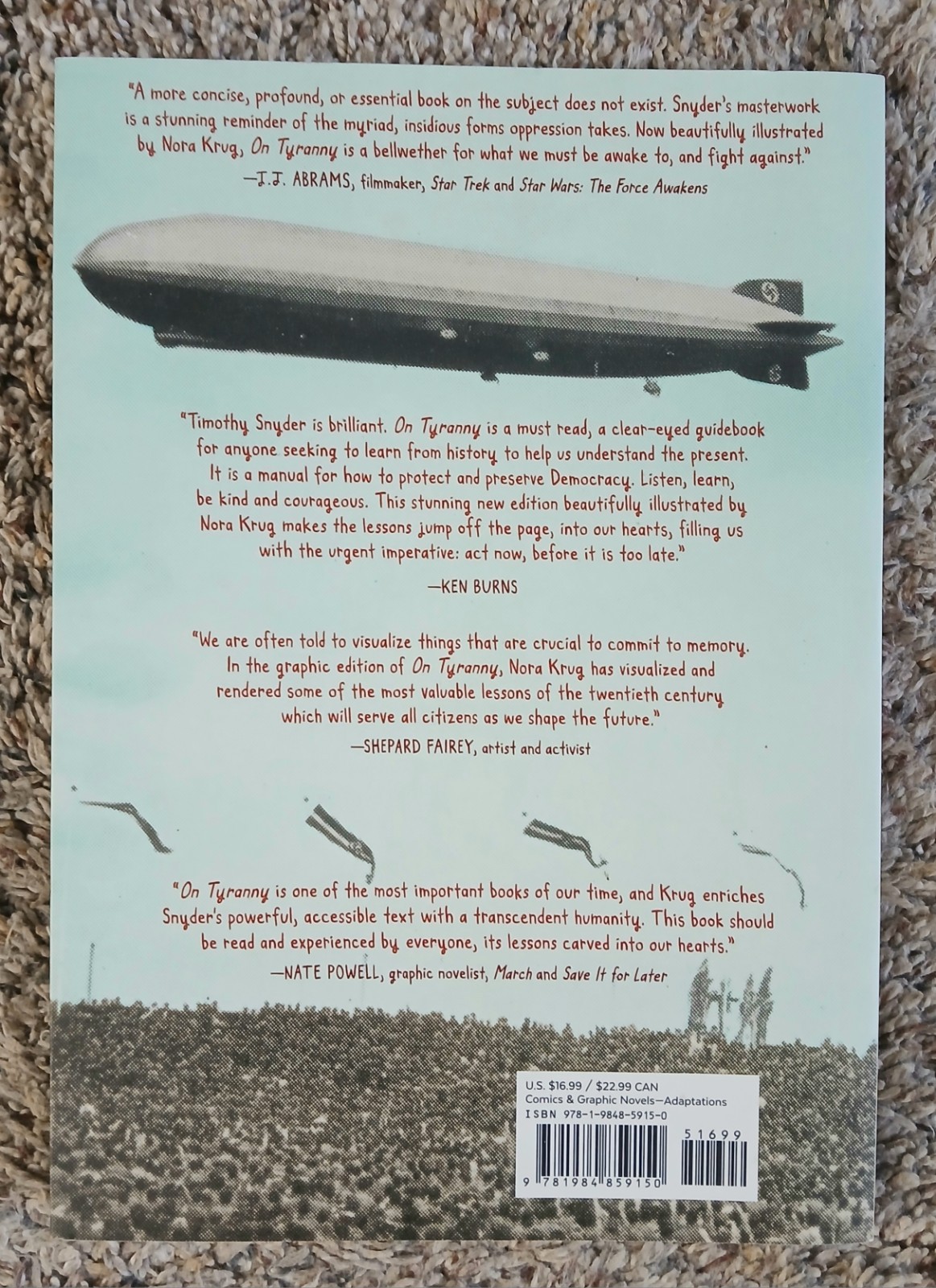 ON TYRANNY Graphic Edition Twenty Lessons from Twentieth Century Timothy Snyder