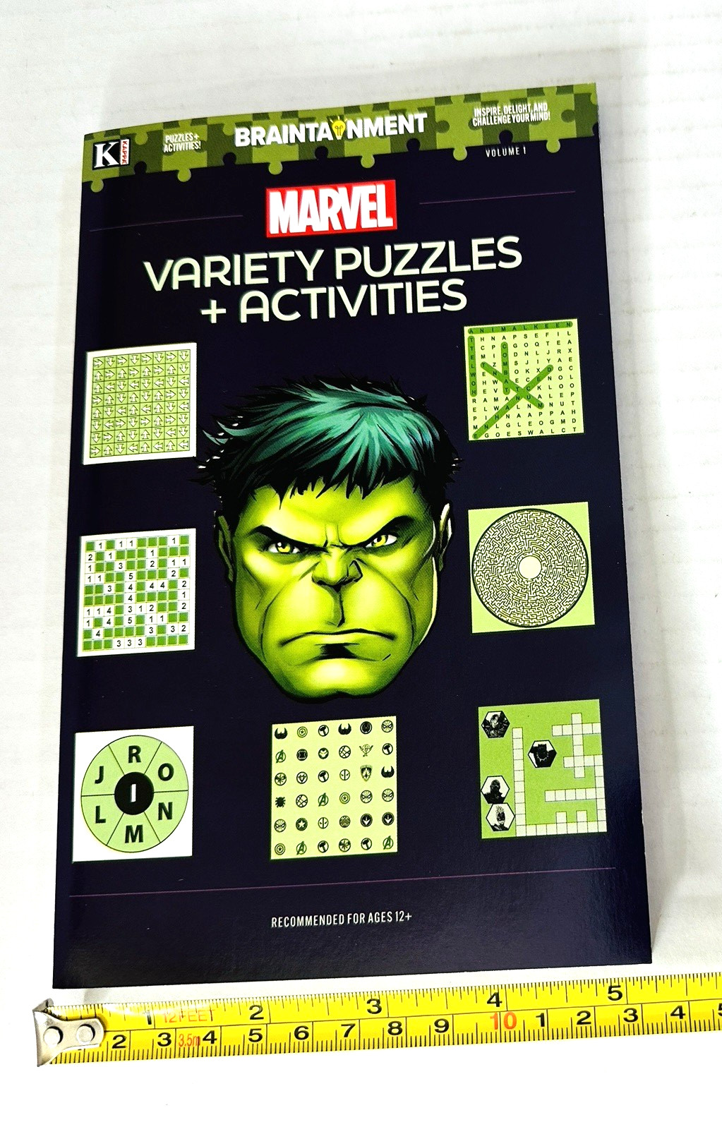 Marvel Hulk Variety Puzzles & Activities Ages 12+ Logic Mazes Match FUN USA NEW!