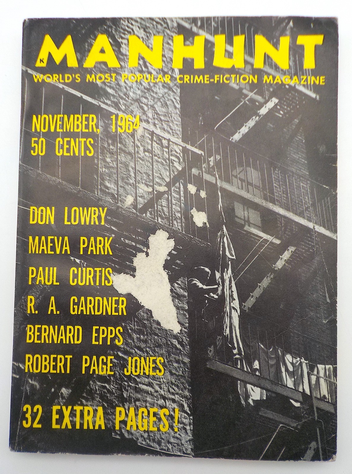 MANHUNT Detective Story Monthly Magazine November 1964