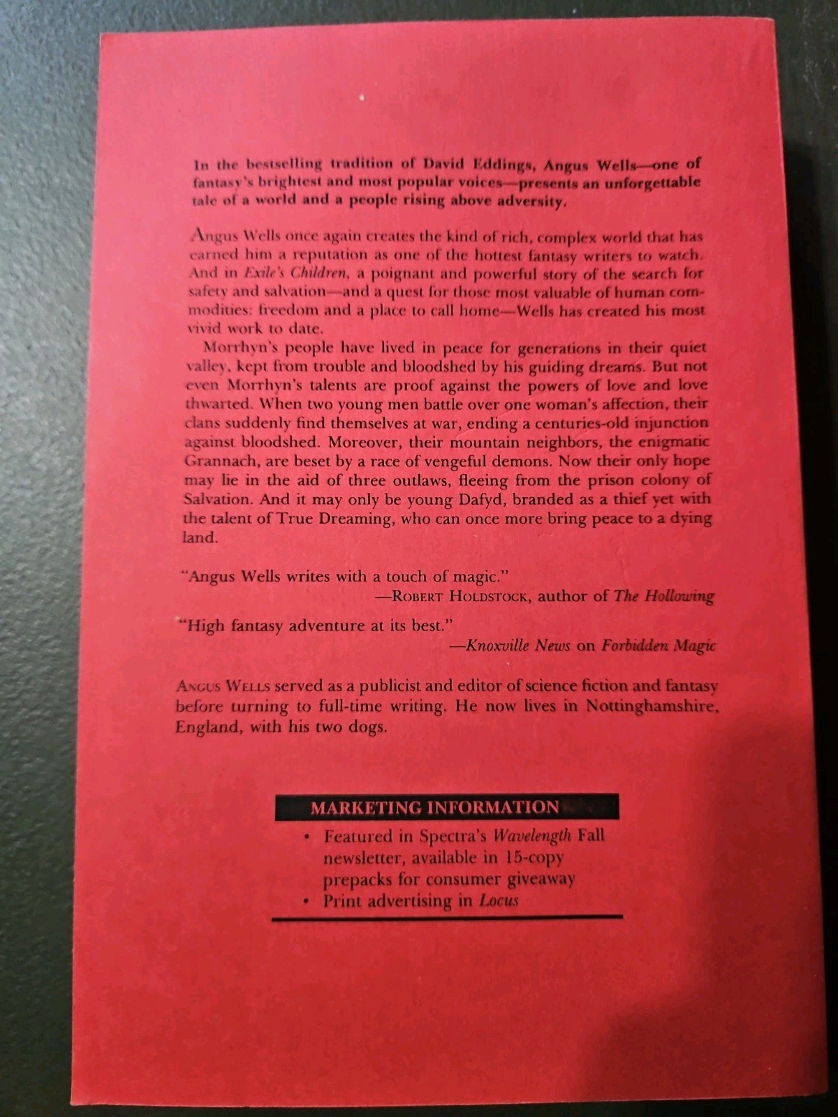 Exile’s Children & Exile’s Challenge by Angus Wells Uncorrected Proofs