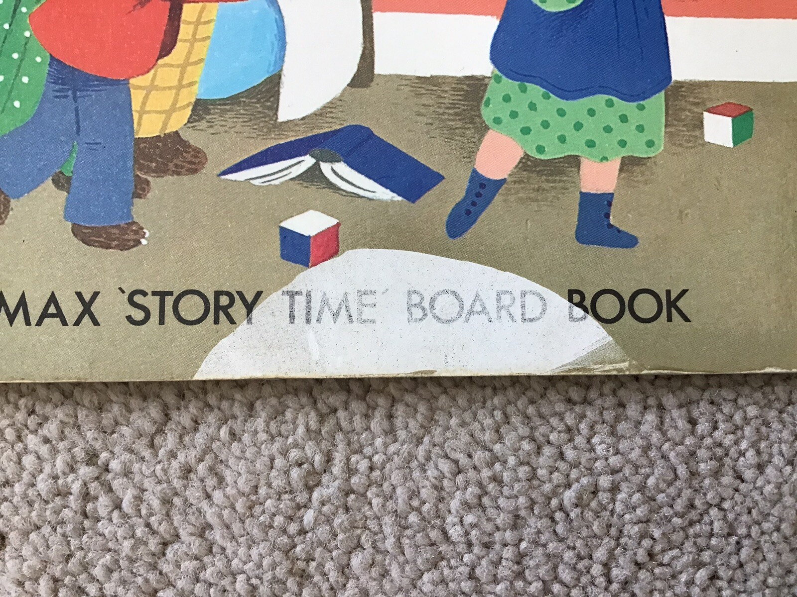 Two Vintage 1983 Brimax Story Time Board Books The Gingerbread Man/Goldilocks