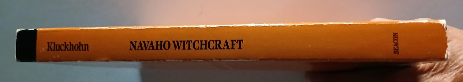 Navaho Witchcraft by Clyde Kluckhohn 1989 Reprint Beacon Edition Paperback Good
