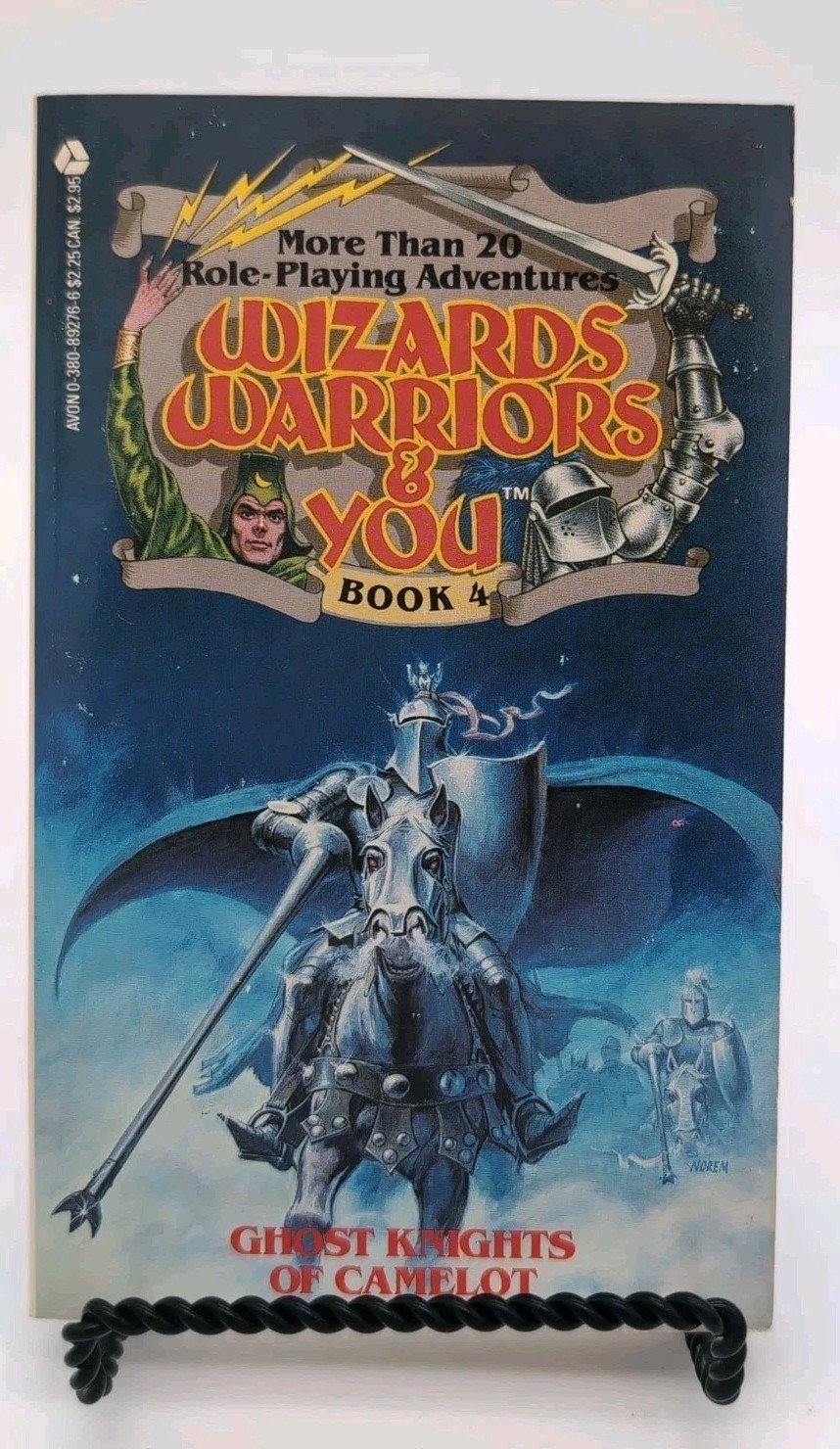 Ghost Nights of Camelot Wizards Warriors & You Series Book 4 Vintage 1980s 1st