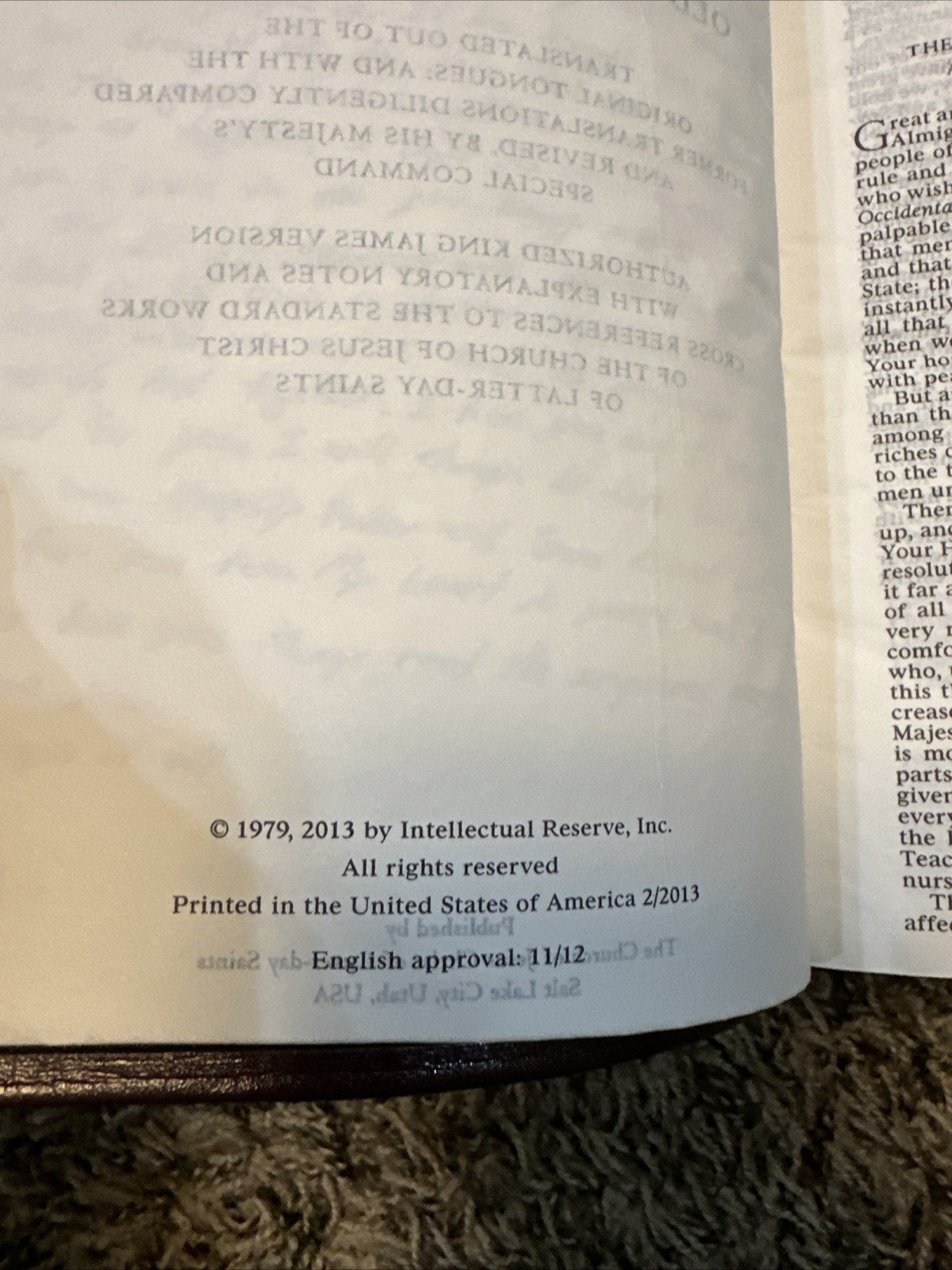 2013 Burgundy Simulated Leather LDS Quad Scriptures 7-1/2” X5-1/2”