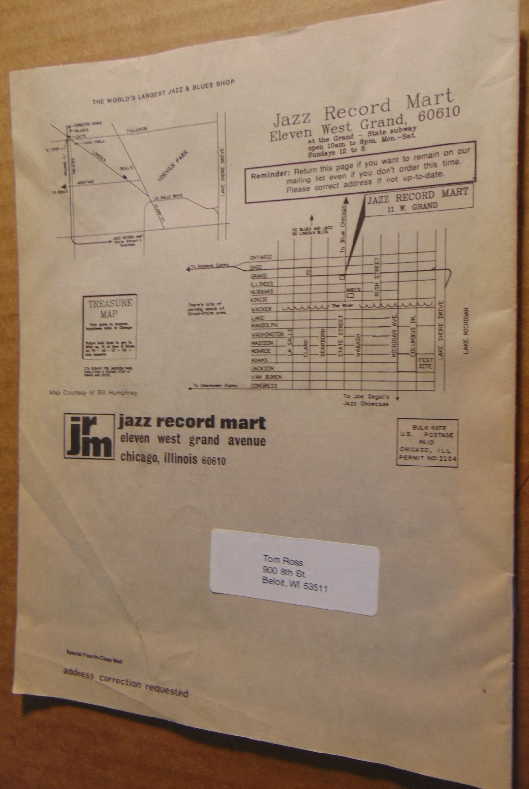 Rhythm & News #657 by Jazz Record Mart of Chicago, IL (1993) 20 pages