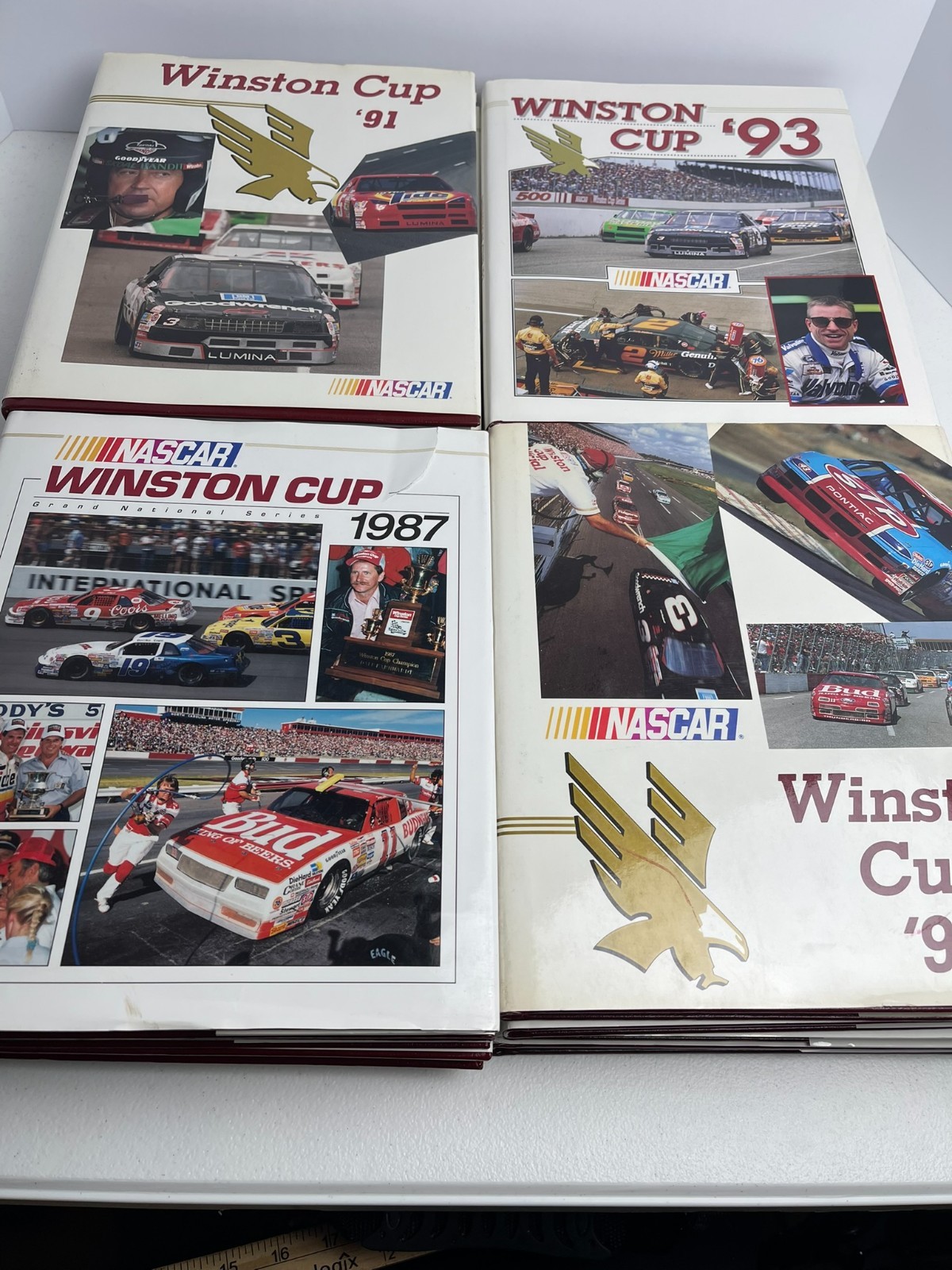 Massive Lot of Nascar Winston Cup and Misc Hardcover Books Collectible VTG (26)