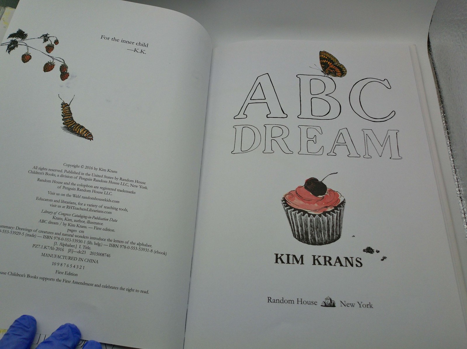 ABC Dream Kim Krans Hardcover First Edition 2016 Illustrated Children’s Book
