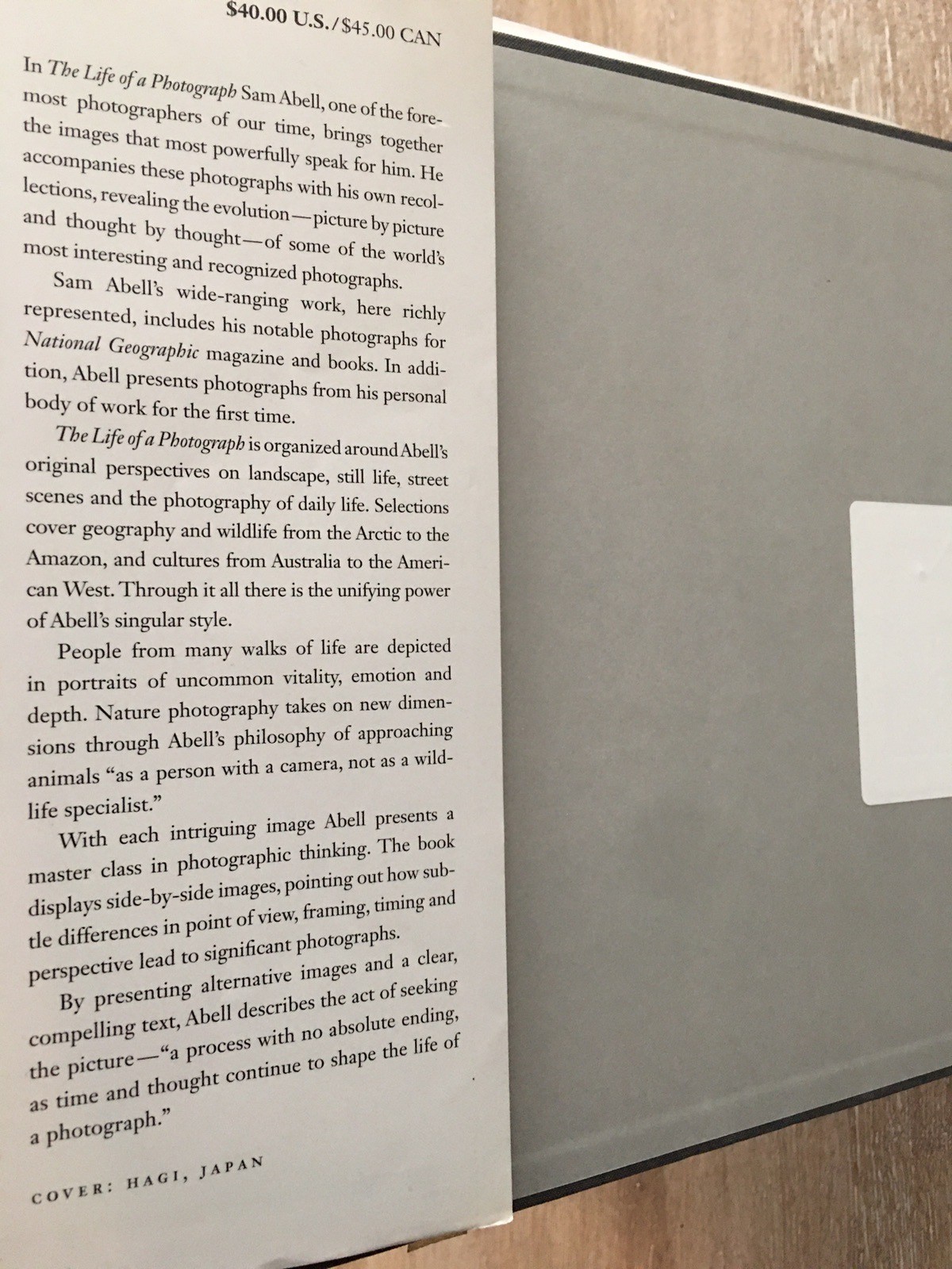 The Life of a Photograph by Sam Abell (2008, Hardcover)