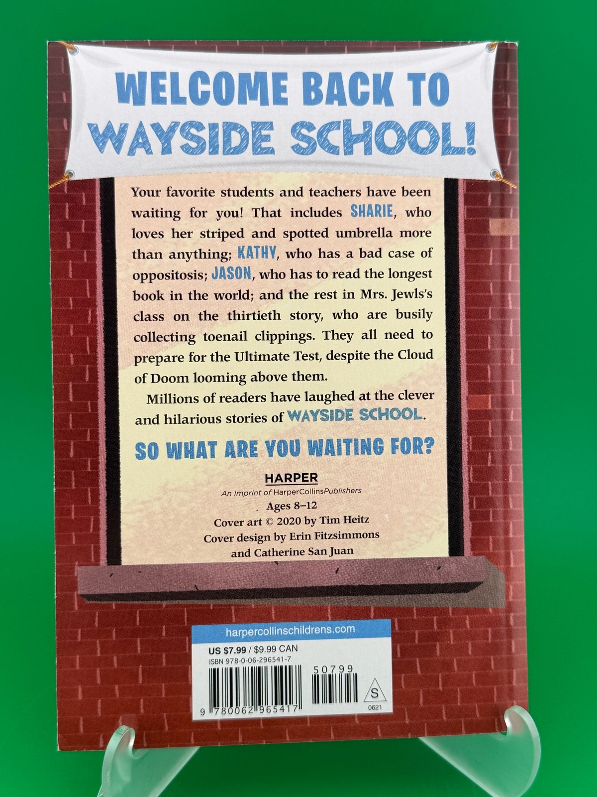 Louis Sachar Wayside School Beneath the Cloud of Doom Paperback Ages 8-12 Humor