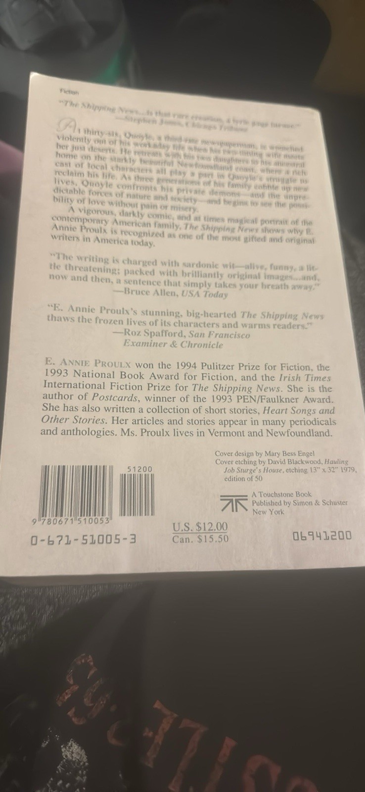 The Shipping News E. Annie Proulx