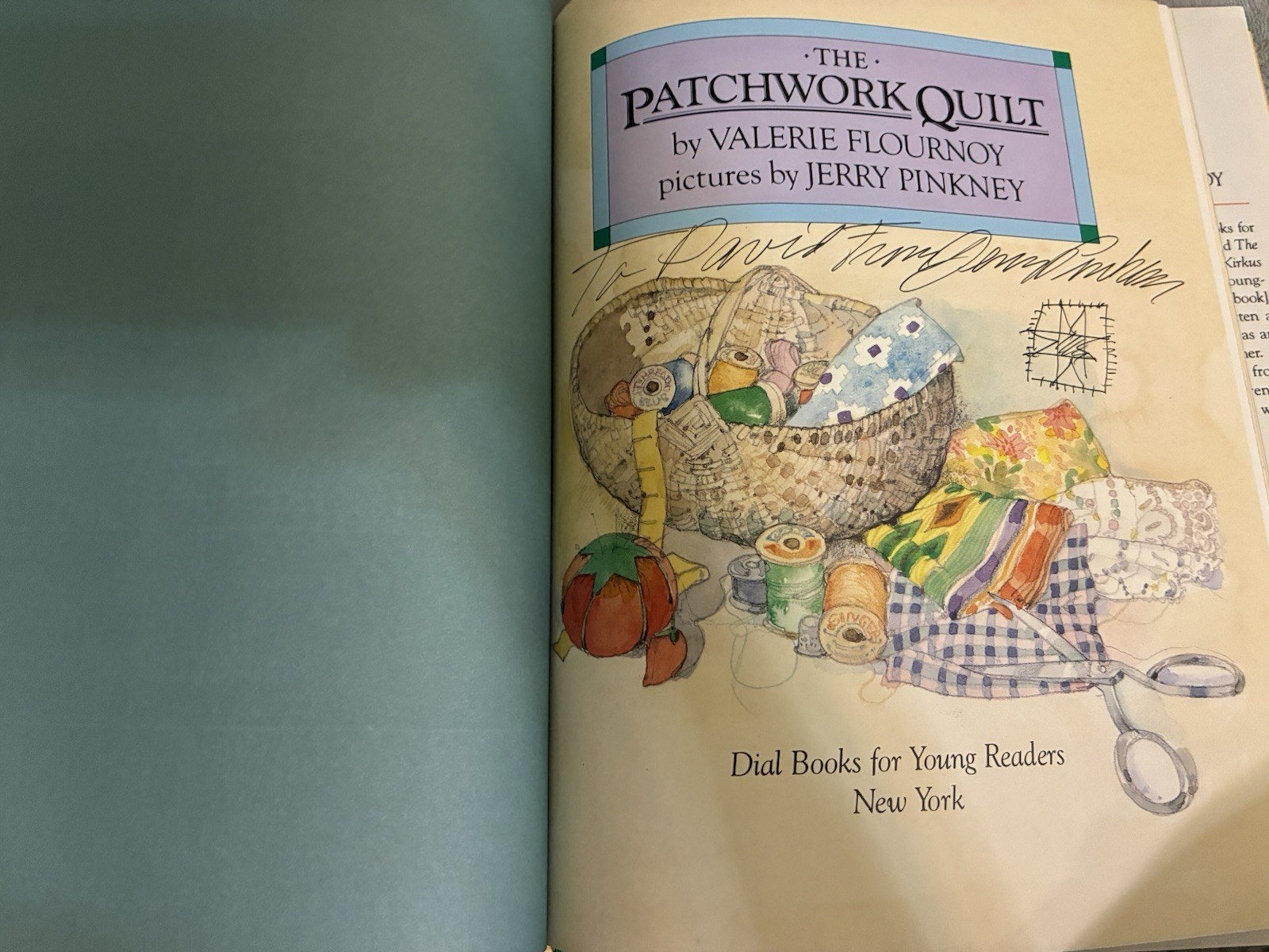The Patchwork Quilt by Valerie Flournoy 1985 Signed