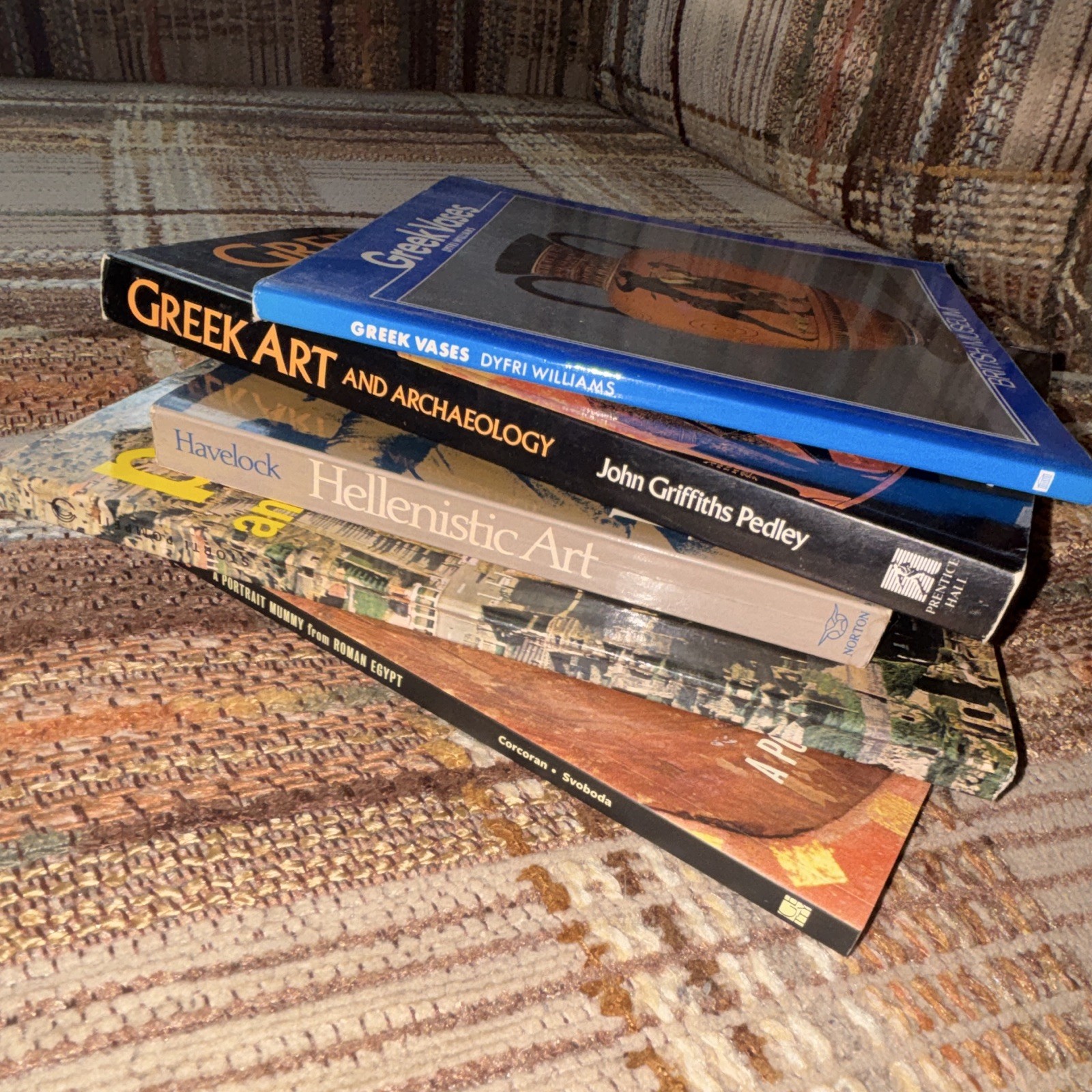 Lot of 5 Ancient Art & Archaeology Books: Greek, Roman, Pompeii, Egypt
