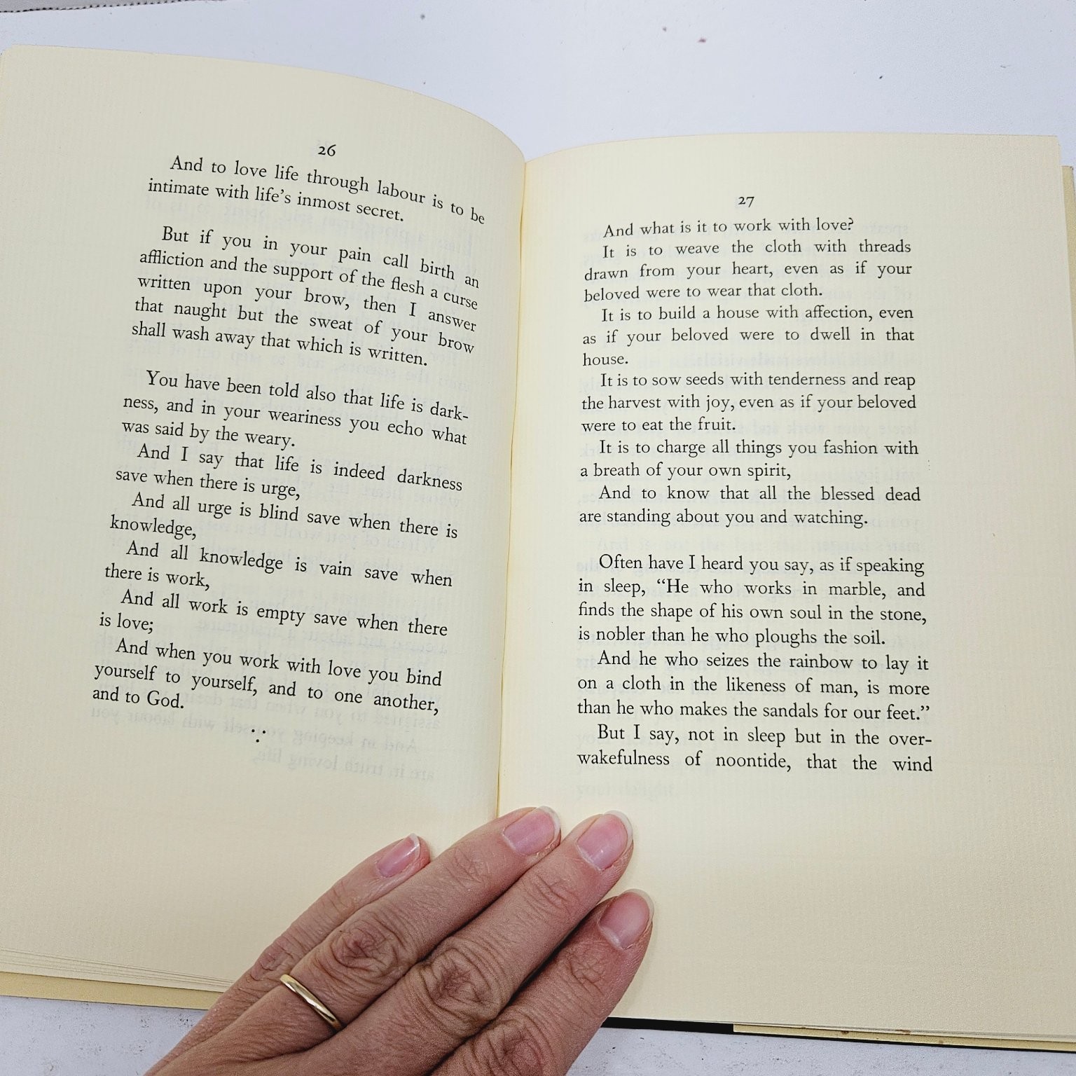 The Prophet by Kahlil Gibran 1982 Illustrated Borzoi Book HCDJ