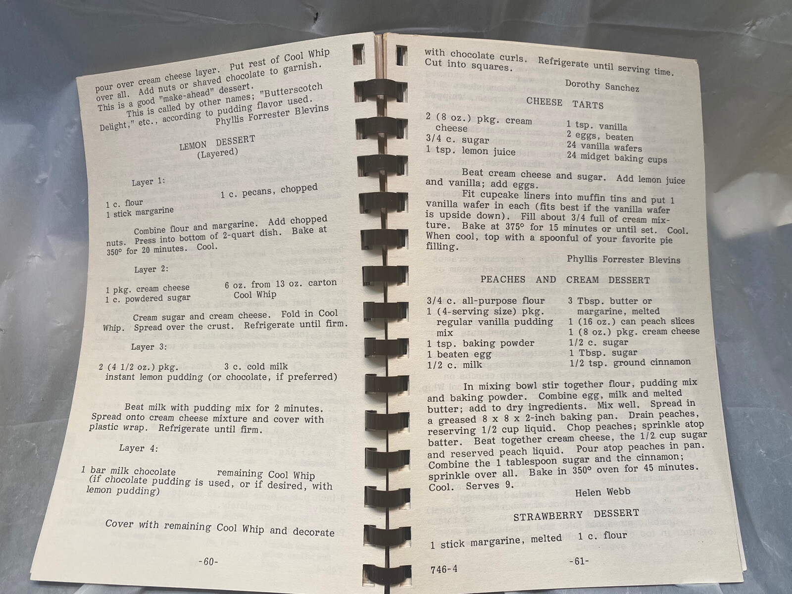 Vintage Cookbook Cherished Recipes Blacksburg Christian Church 1977 Virginia