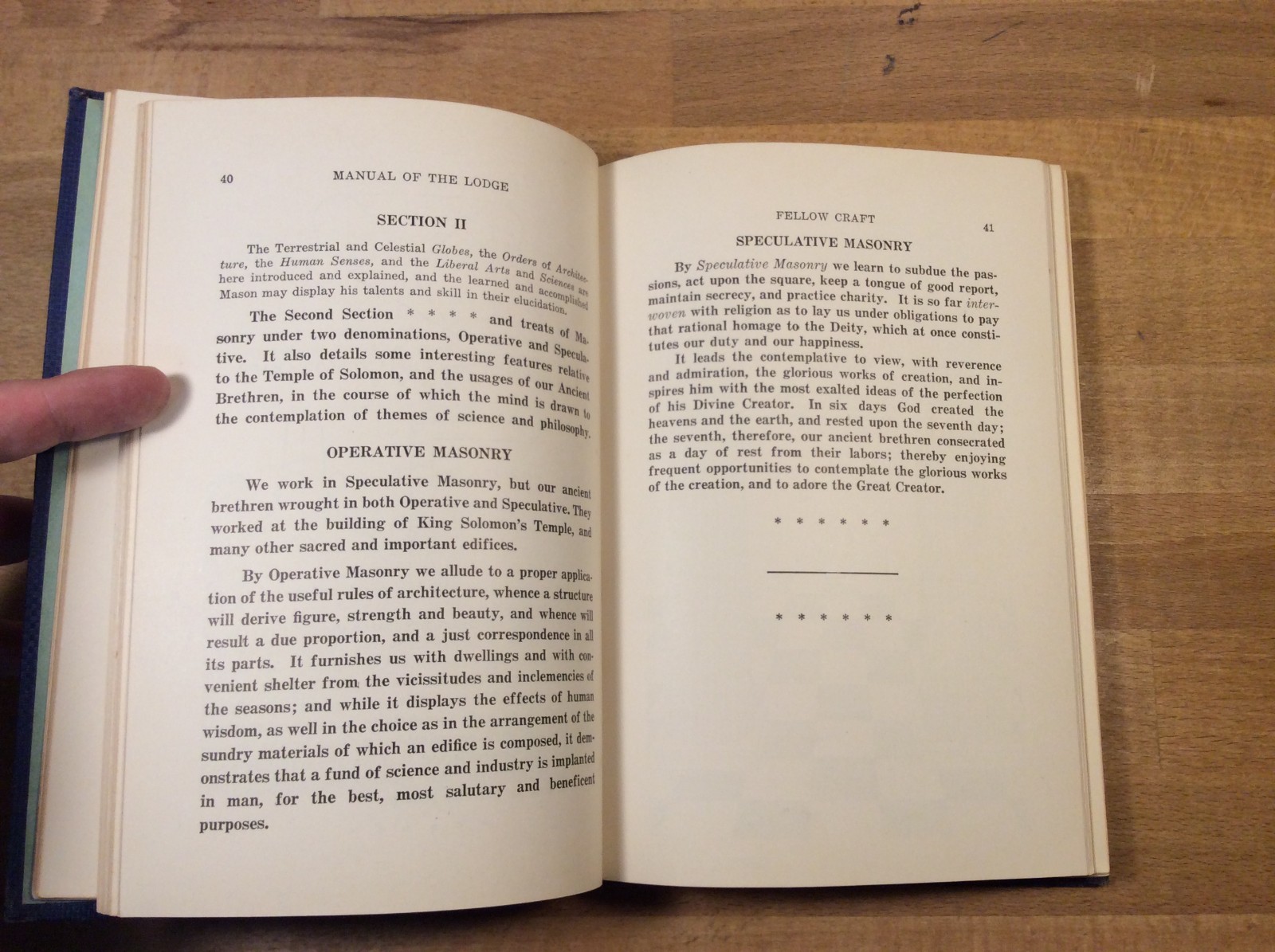Lightfoot’s Manual of the Lodge, Texas Three Degrees Symbolic Masonry, 1934
