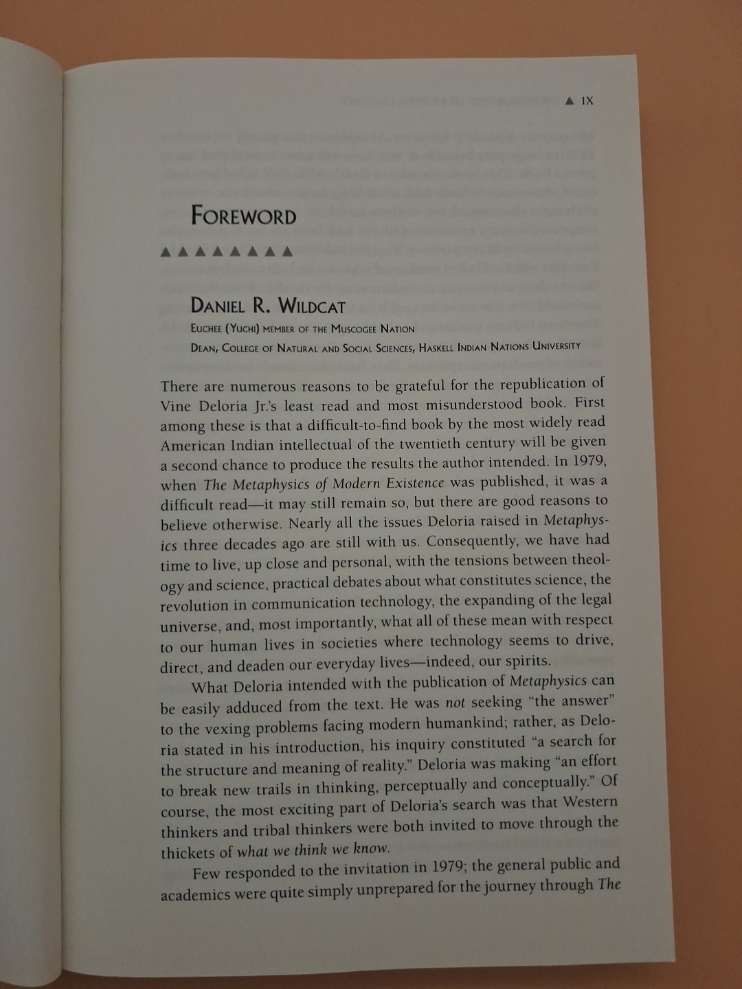 The Metaphysics of Modern Existence, Wilkins, David,Wildcat, Daniel,Deloria Jr.,
