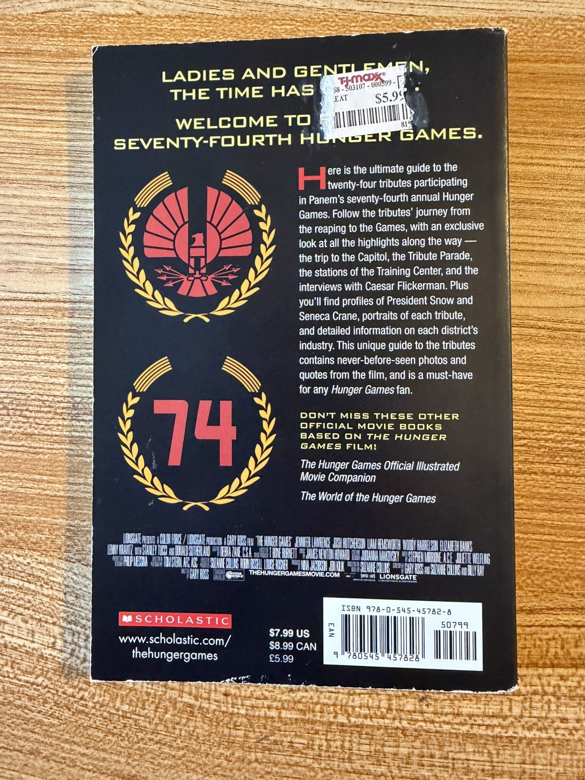 The Hunger Games Tribute Guide 2012 Scholastic Press Paperback