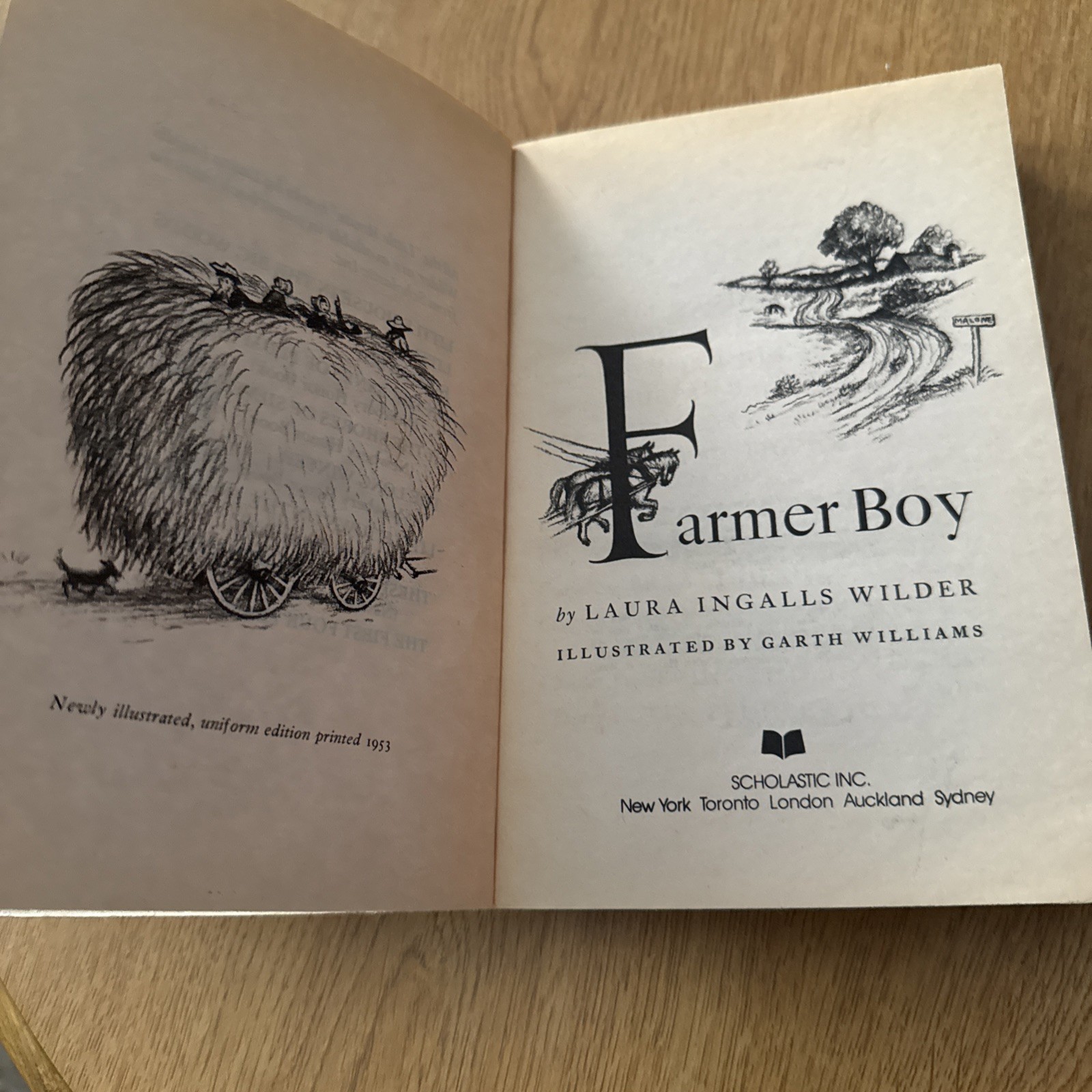 Farmer Boy by Laura Ingalls Wilder 1953 Illustrated by Garth Williams See Photos