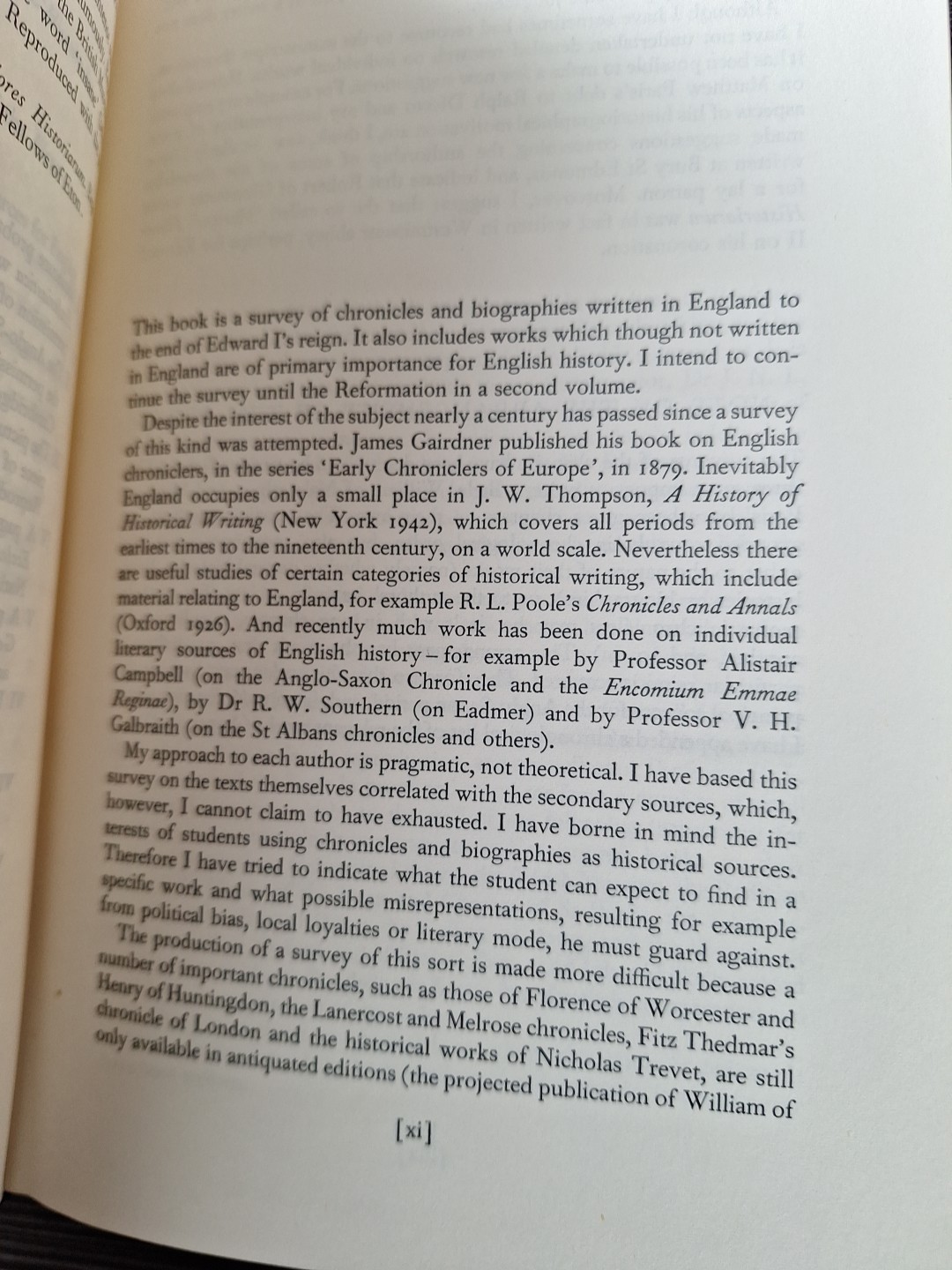 HISTORICAL WRITING IN ENGLAND, C. 550-C. 1307 By Antonia Gransden Hardcover 1974