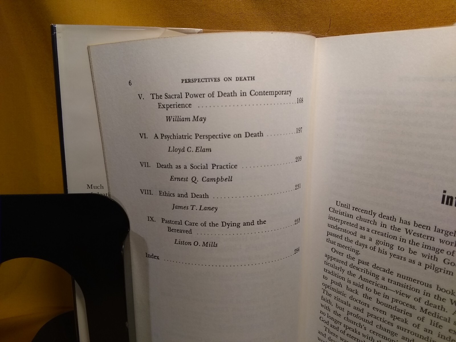 Perspectives on Death, Liston O. Mills, 1969 HCDJ ex-library Abingdon Press