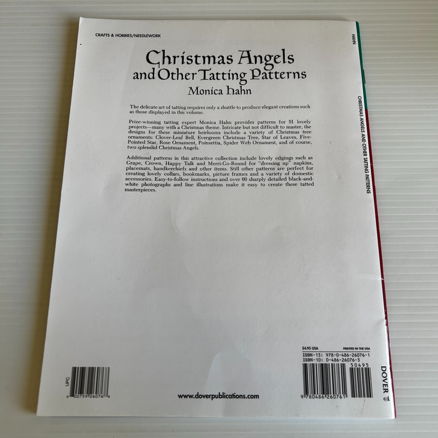 Christmas Angels and other Tatting Patterns Monica Hahn Dover Needlework Crafts