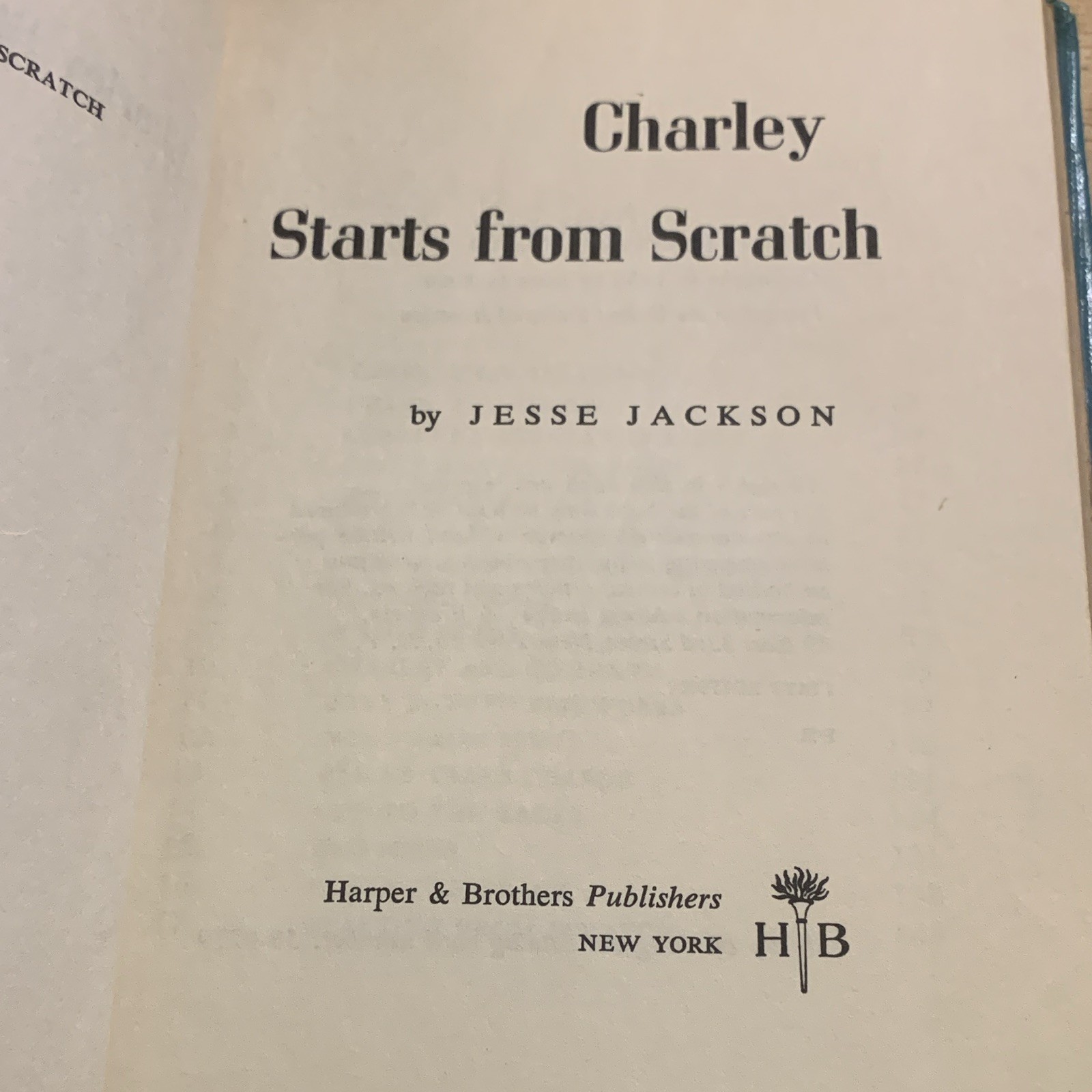 Charley Starts from Scratch by Jesse Jackson Hardcover 1958 1st Ed Illustrated
