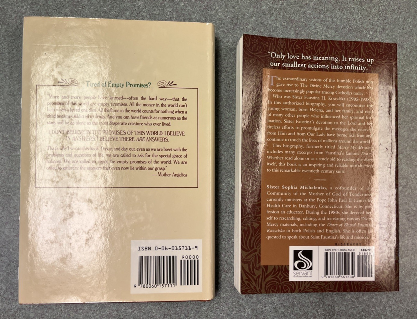 Lot 8 Catholic Biographies, John Paul II, Mother Teresa, Padre Pio, Bernadette