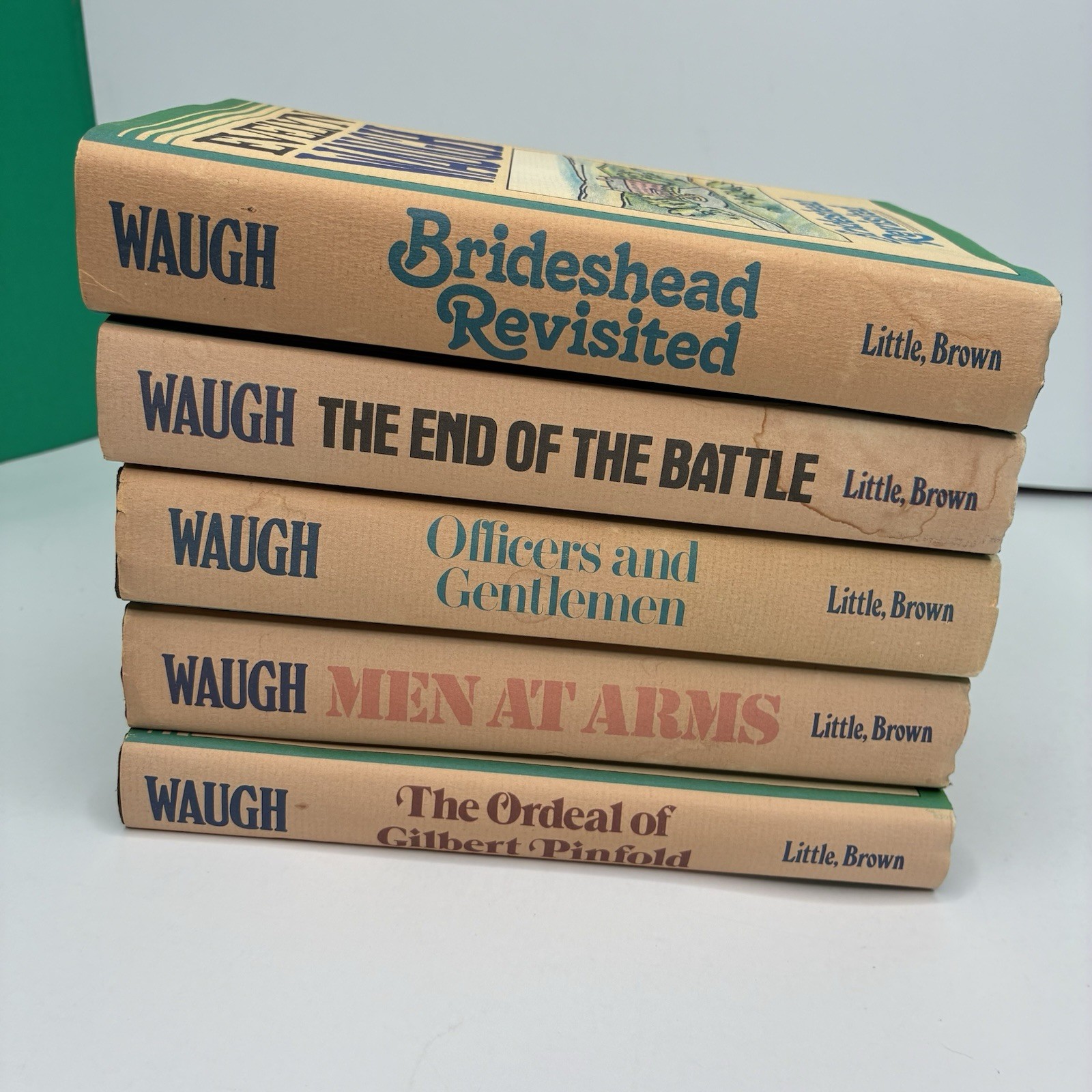 Lot Of 5 Evelyn Waugh HC/DJ Brideshead Rev End Of The Battle Men At Arms Ordeal