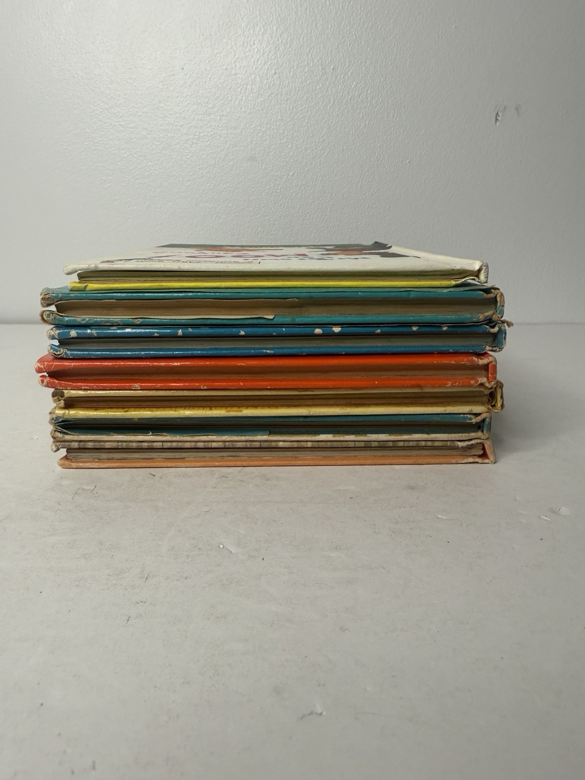 VTG 70s Dr Suess 1st Edition Books Lot of 7 with 1975 Cat in the Hat Plush Toy