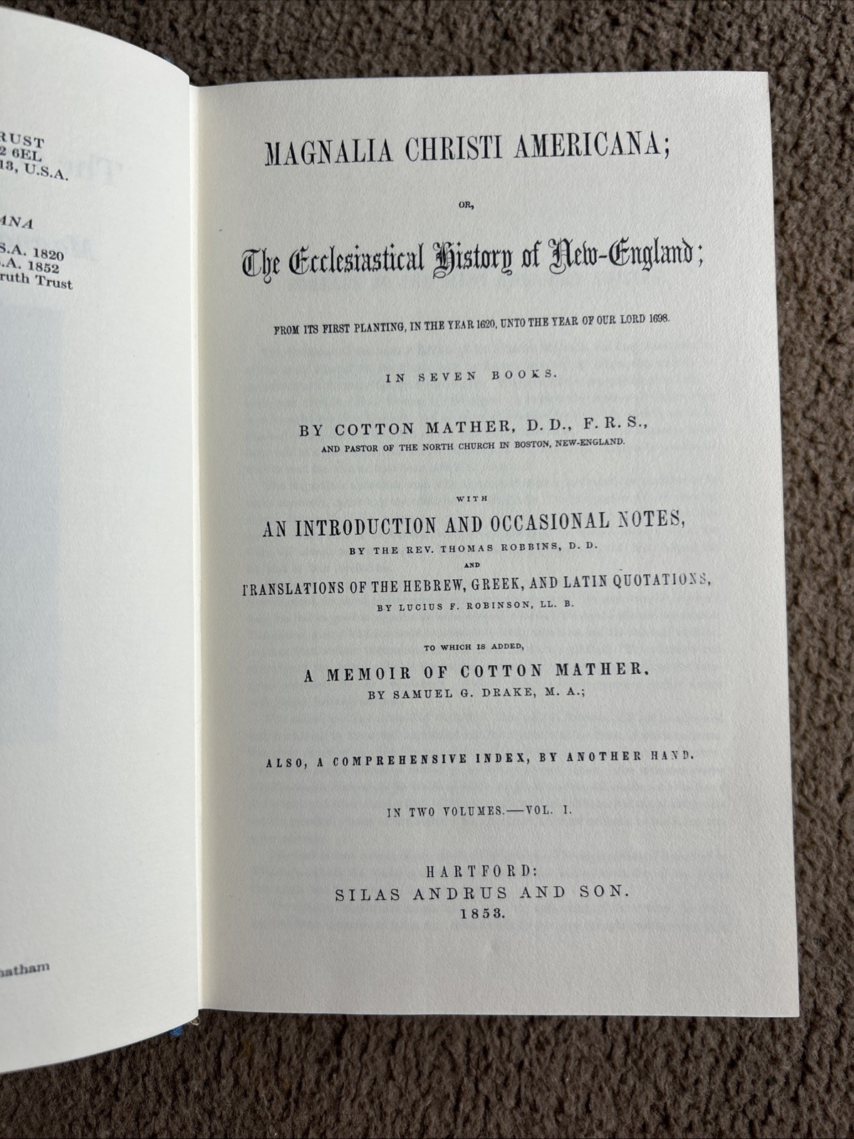 Great Works of Christ in America – Hardcover, by Mather Cotton – Good