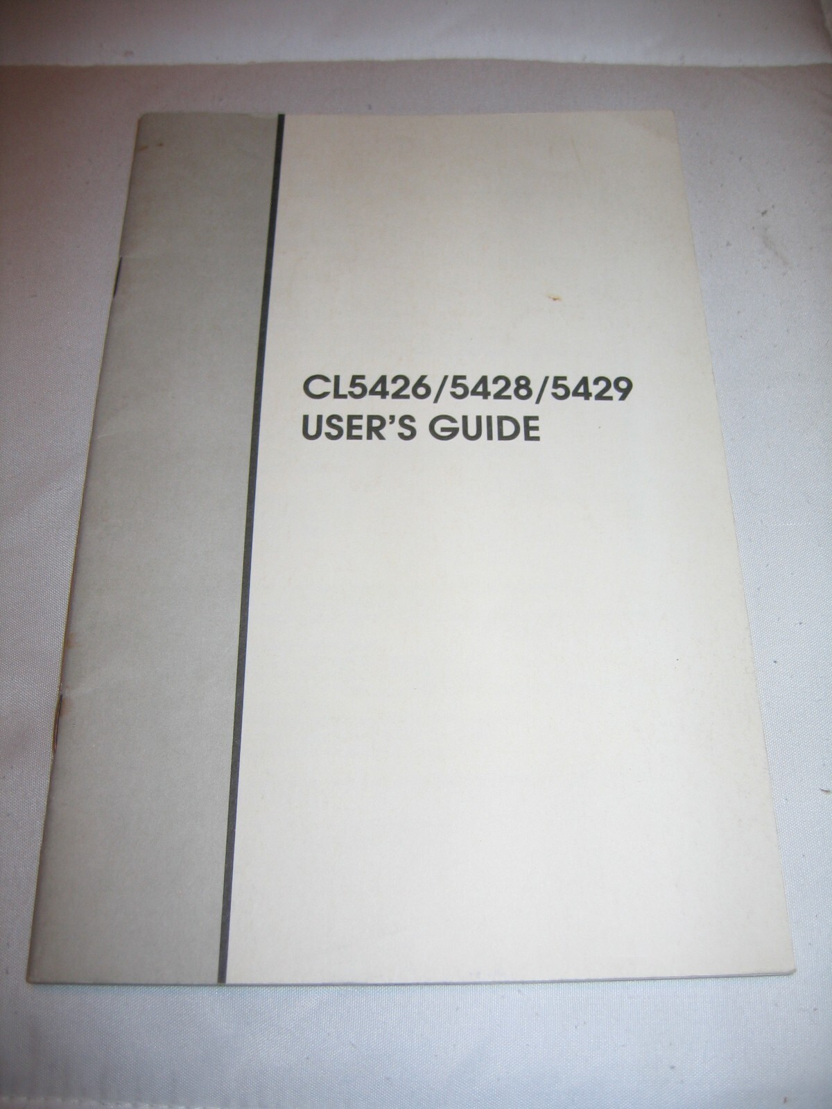 CL5426/5428/5429 Users Guide 1994 Windows Dos Computer Cirrus Logic Video Drive