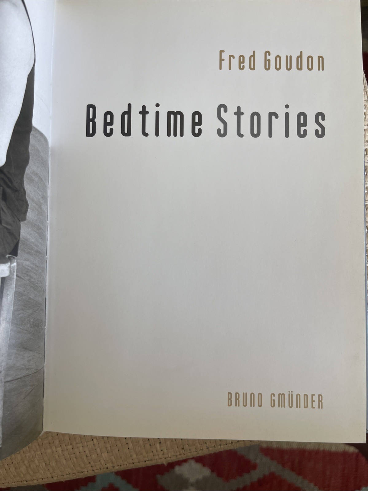 BEDTIME STORIES – FRED GOUDON – LIKE NEW – HARDCOVER – EROTIC MALE PHOTOGRAPHY