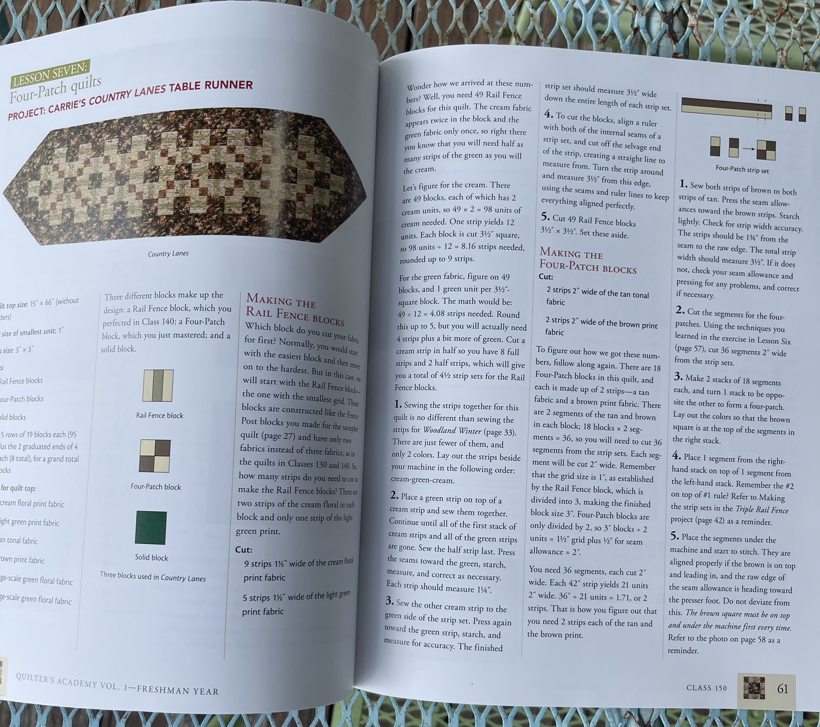 Quilter’s Academy Vol 1 2 3 Hargrave Quiltmaking Quilting Quilt Teach