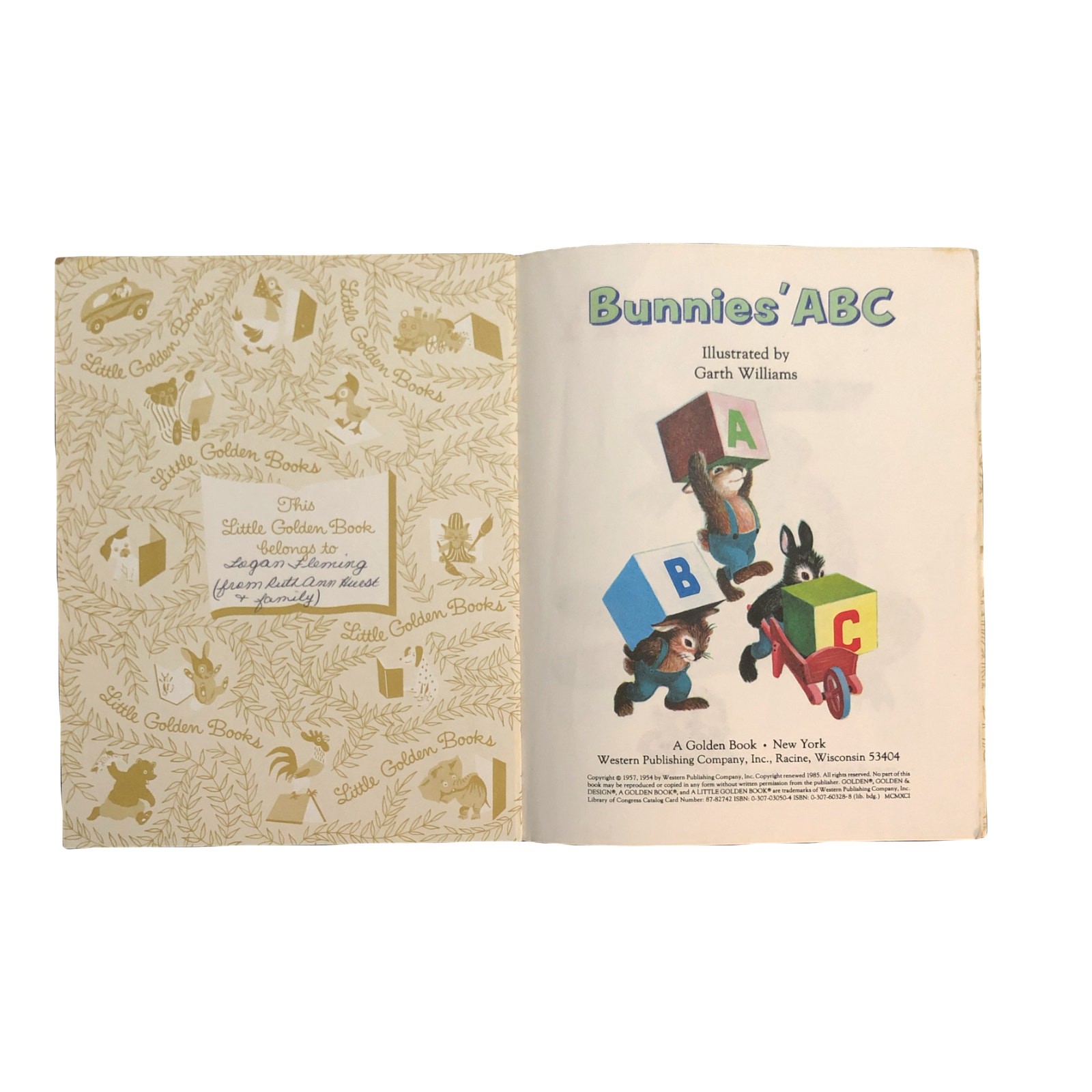 Bunnies’ ABC, Little Golden Book, children’s book, picture book, Easter, Spring