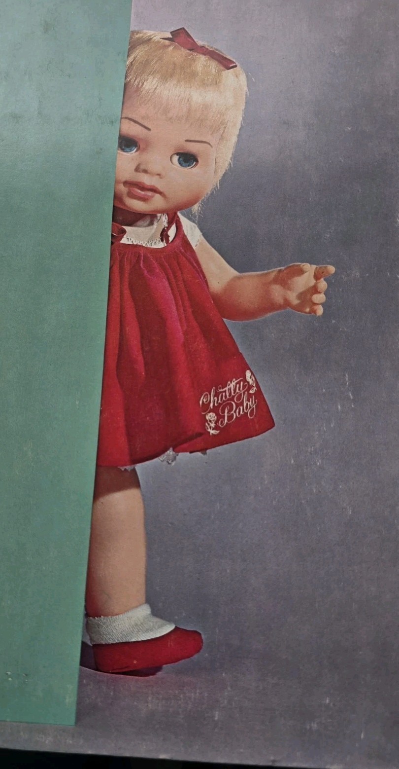 CHATTY BABY DOLL CLOTHES PAPERDOLL 1963 MATTEL ORIGINAL RARE UNCUT