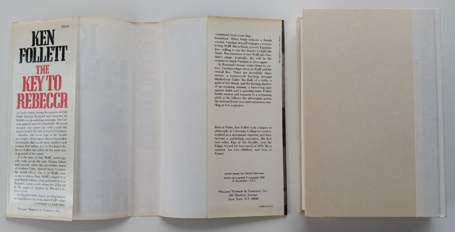 The Key to Rebecca (SIGNED 1st edition) by Ken Follet (Morrow, 1980)