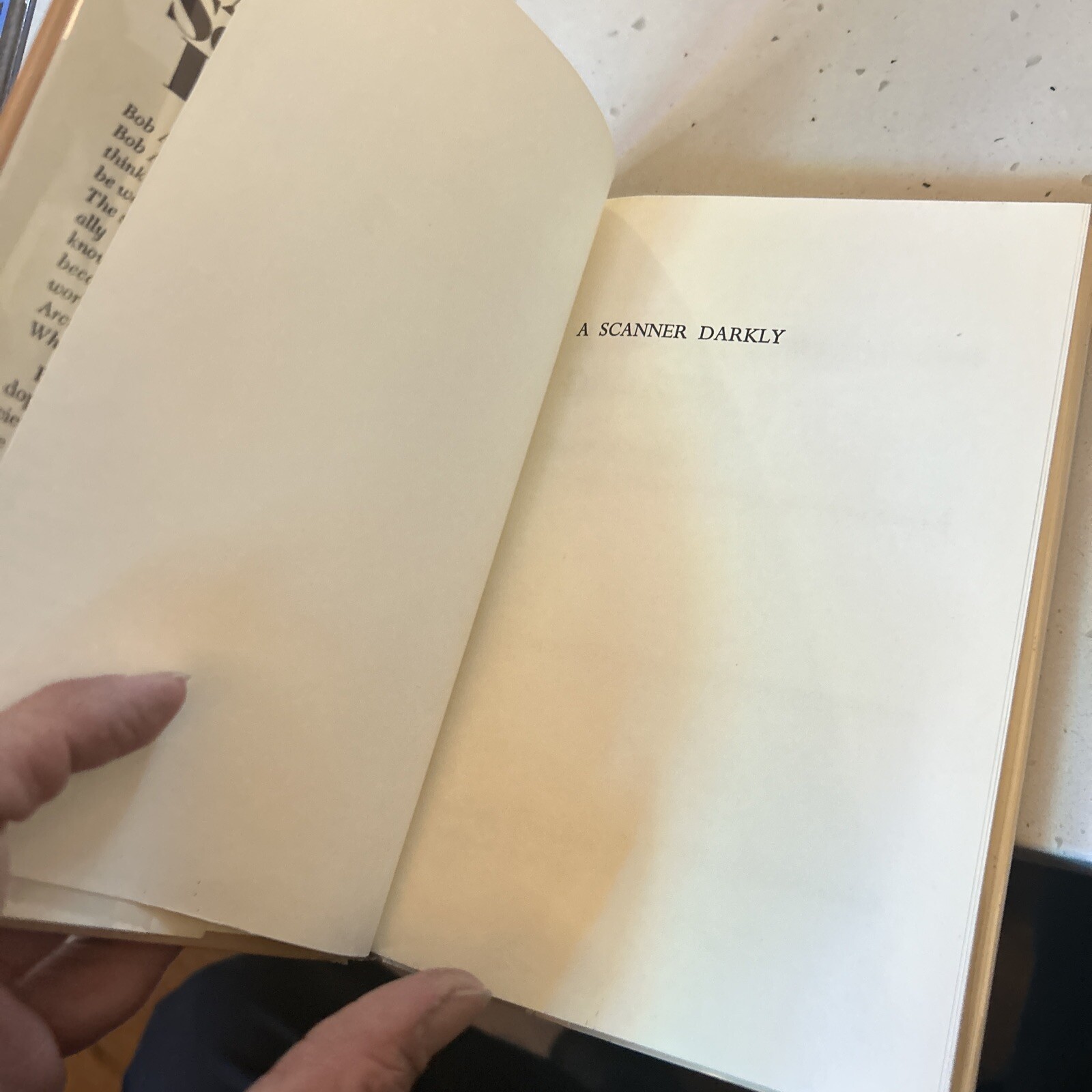 A Scanner Darkly Philip K. Dick HC/DJ 1977 Doubleday 1st Book Club Edition