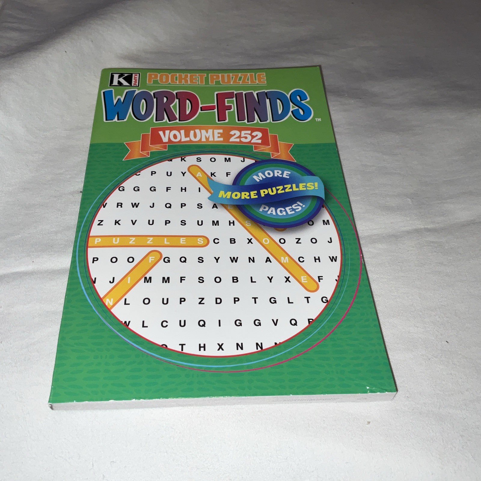 KAPPA Word-Find Pocket Puzzle Volume 252 Pages 129 W/ 58 Puzzles Large Print NEW