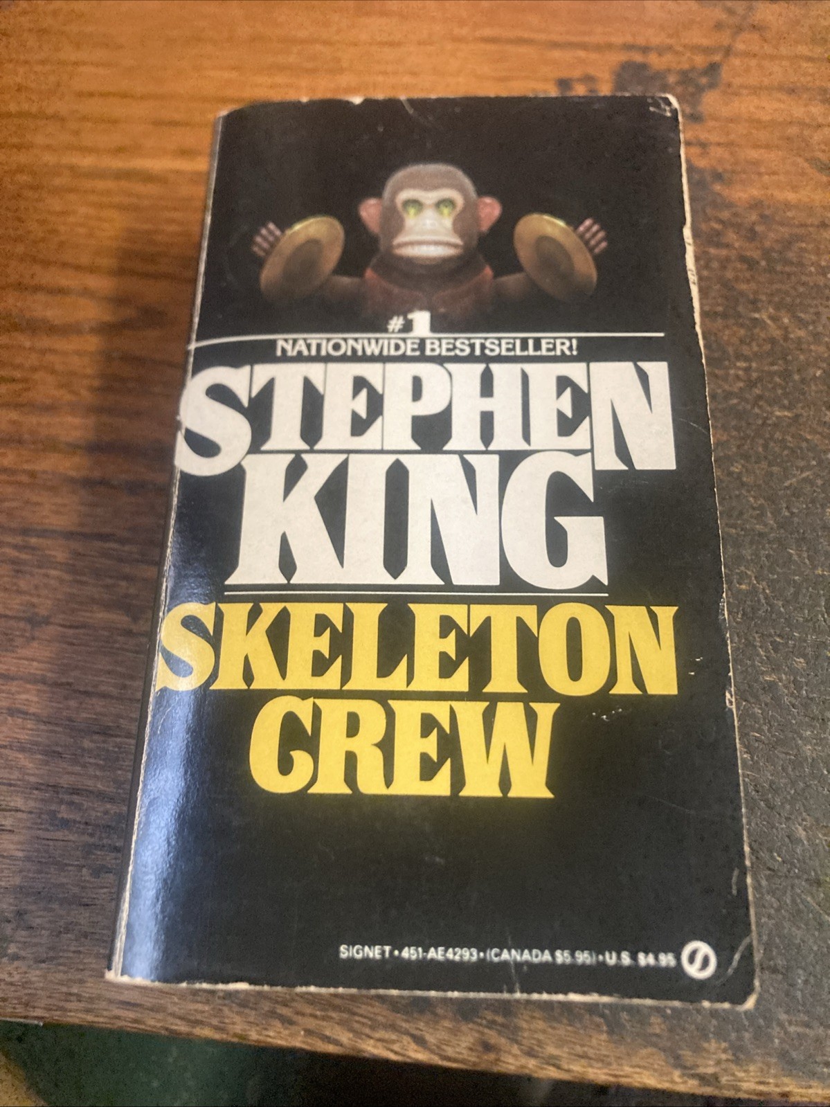 Stephen King Skeleton Crew Pb 1985 Vintage “The Monkey” First Signet Printing